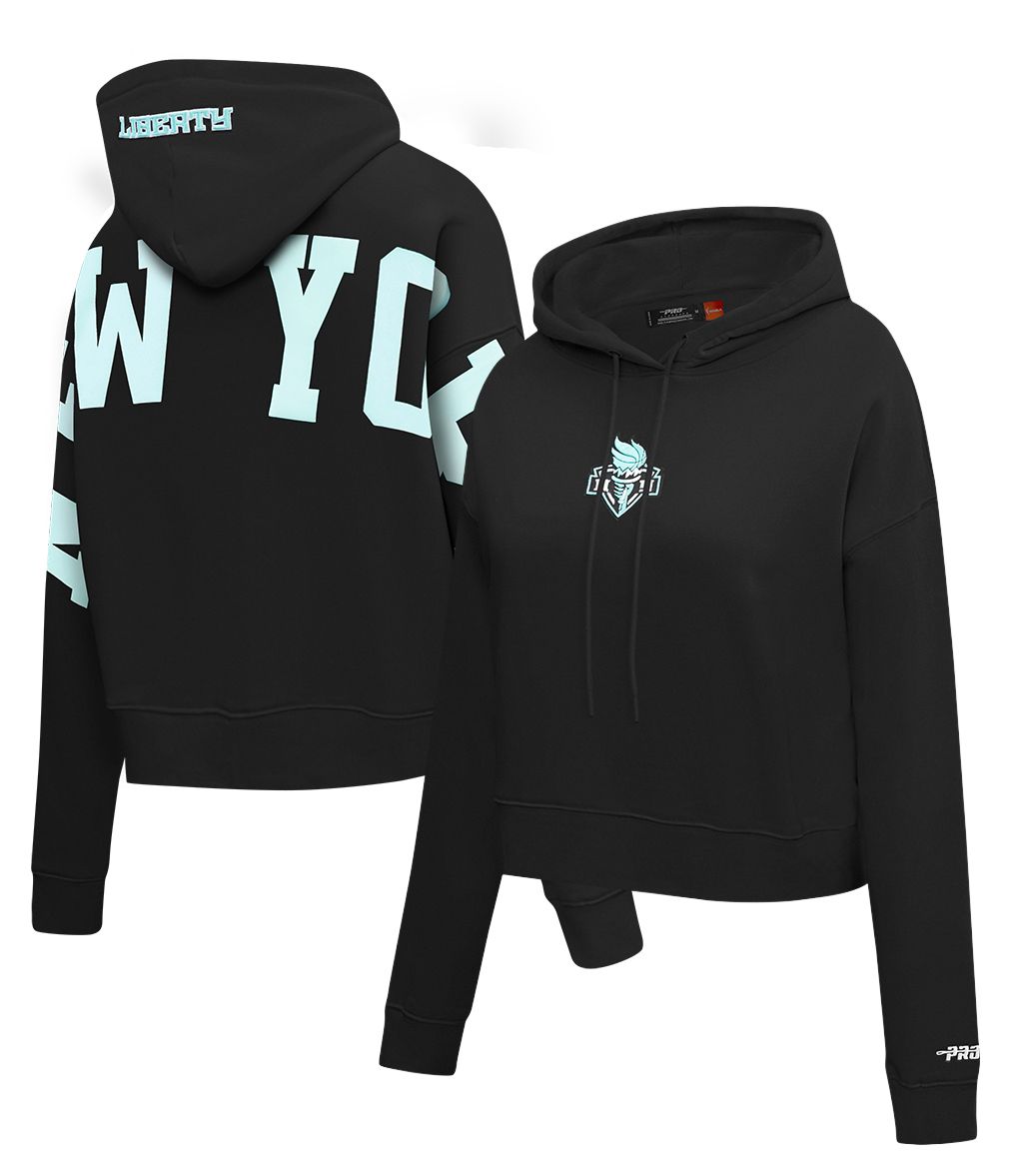 Pro Standard Women's New York Liberty Black Wingspan Drop Shoulder Hoodie