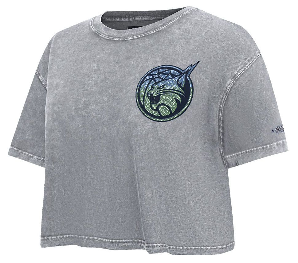 Pro Standard Women's Minnesota Lynx Washed Grey Washed Jewel Boxy T-Shirt