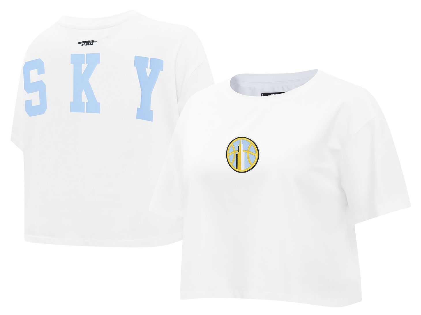 Pro Standard Women's Chicago Sky White Wingspan Boxy T-Shirt