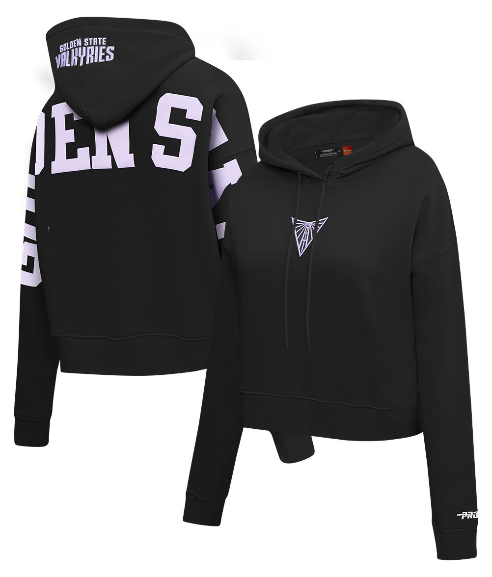 Pro Standard Women's Golden State Valkyries Black Wingspan Cropped Hoodie