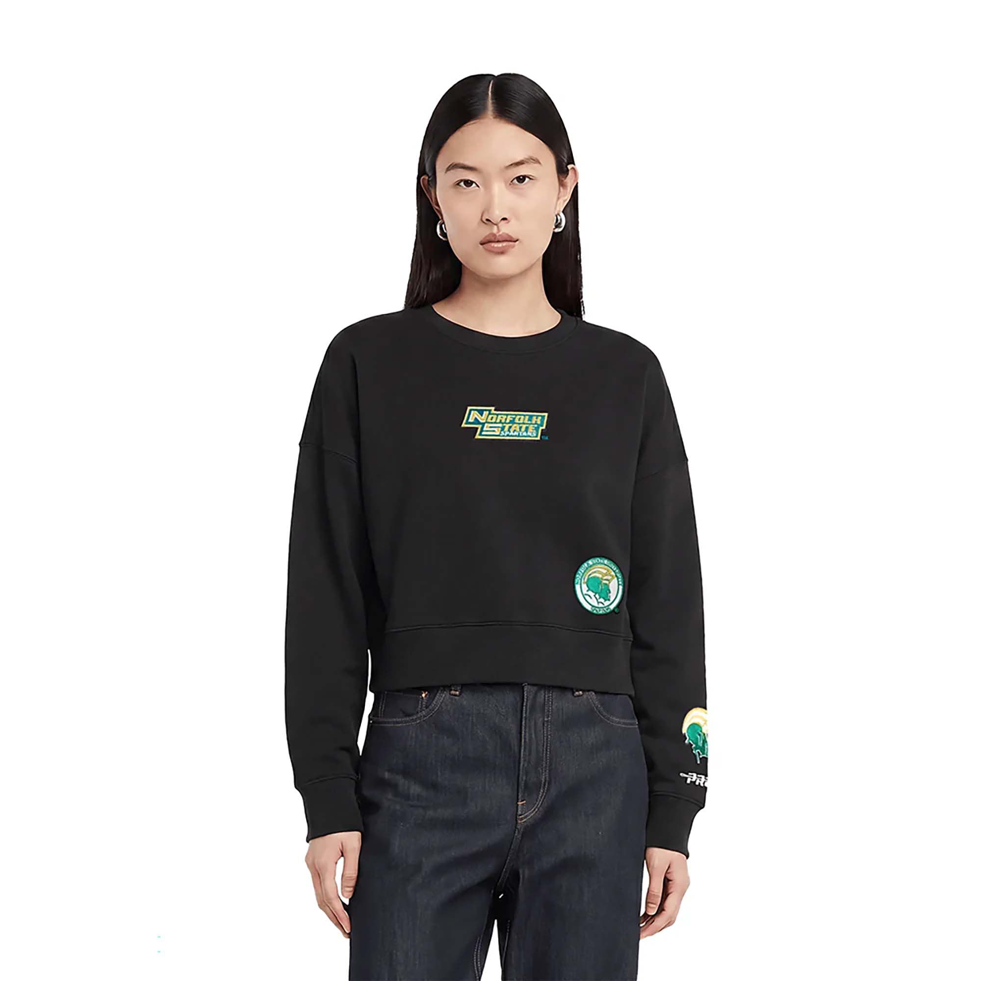 Pro Standard Women's Norfolk State Spartans Wingspan Crewneck Sweatshirt