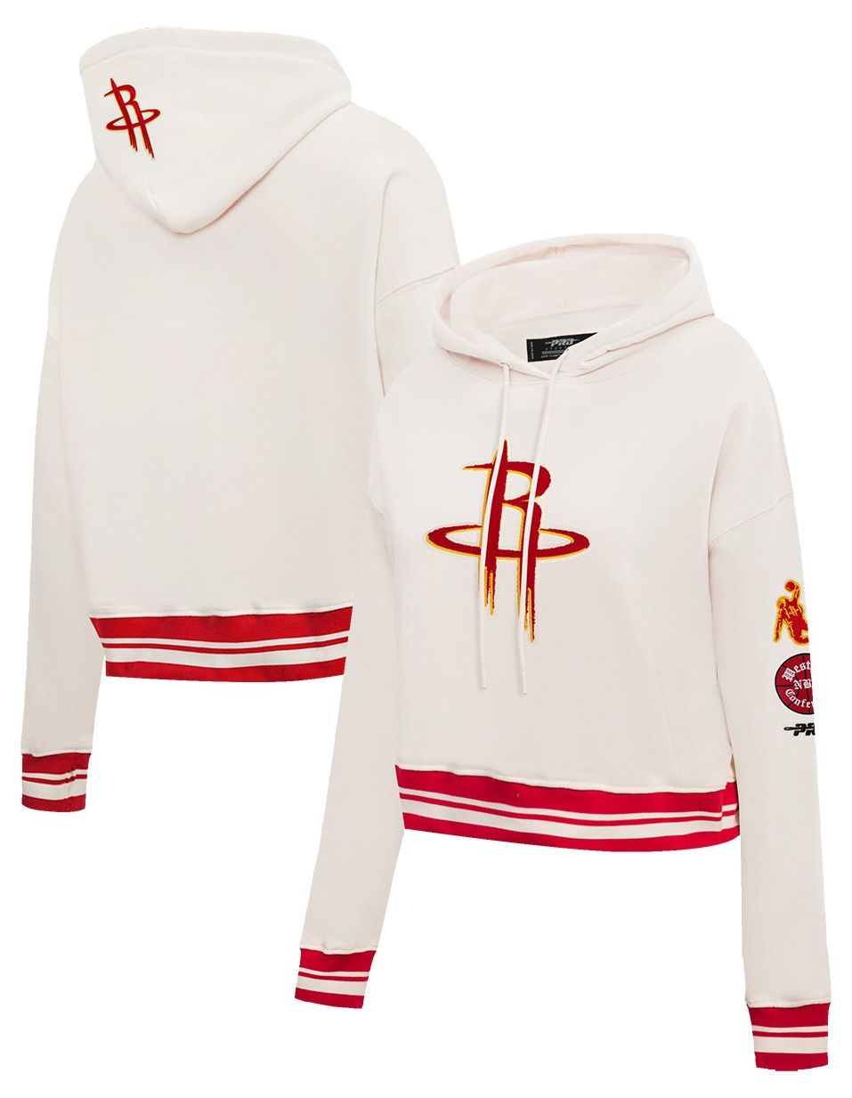 Pro Standard Women's Houston Rockets Retro Classic Cropped Hoodie