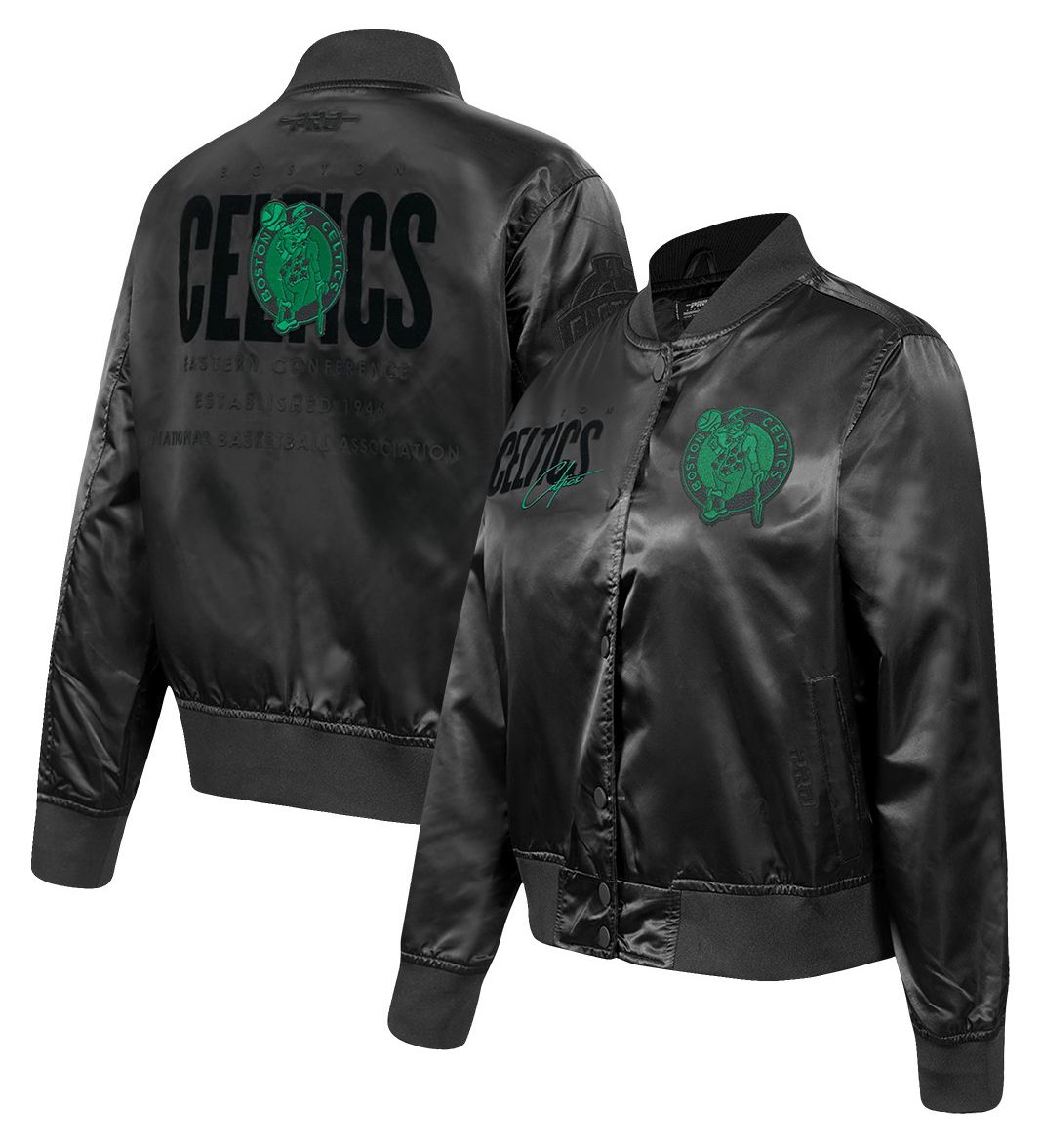 Pro Standard Women's Boston Celtics Eclipse Satin Jacket