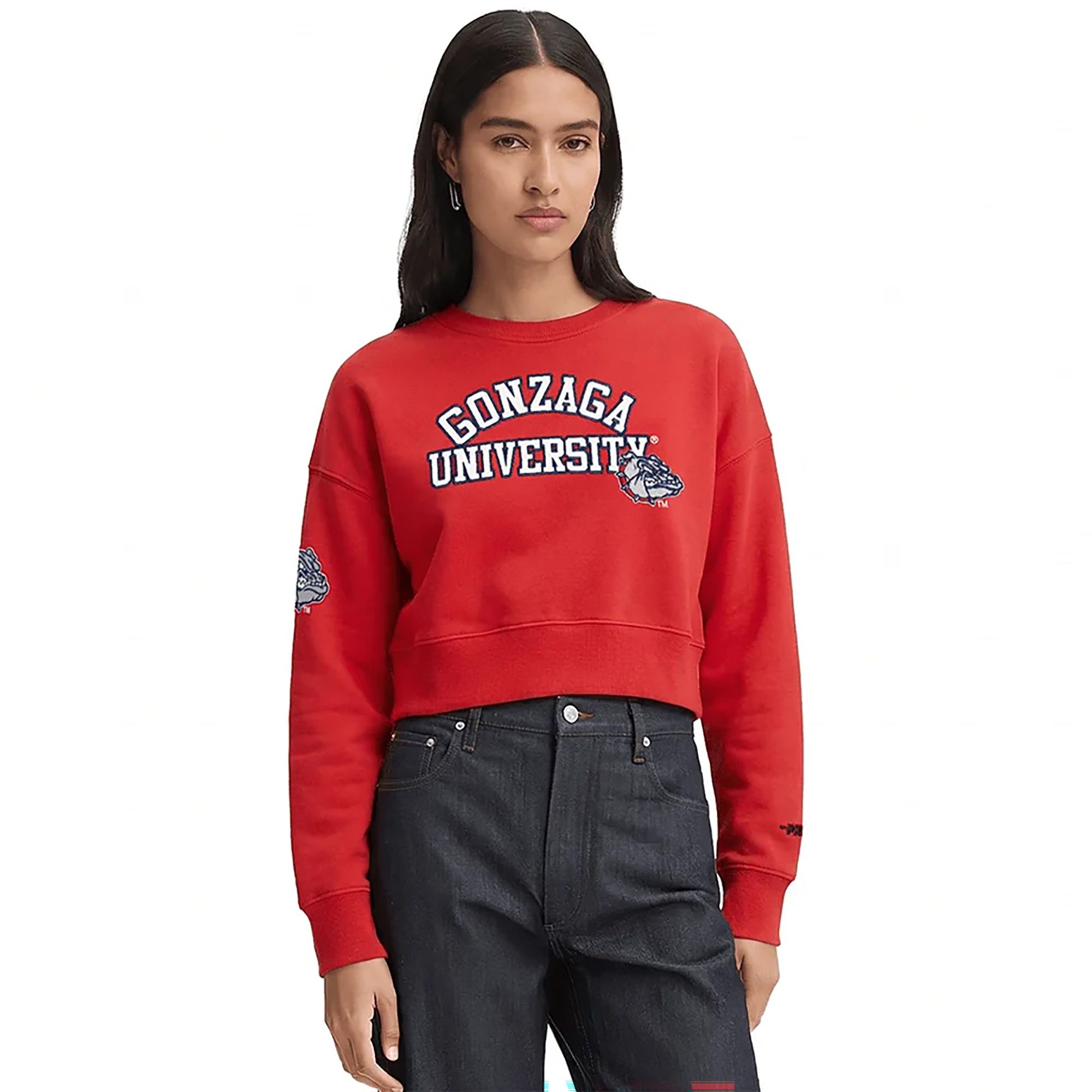 Pro Standard Women's Gonzaga Bulldogs Classic Chenille Crewneck Sweatshirt