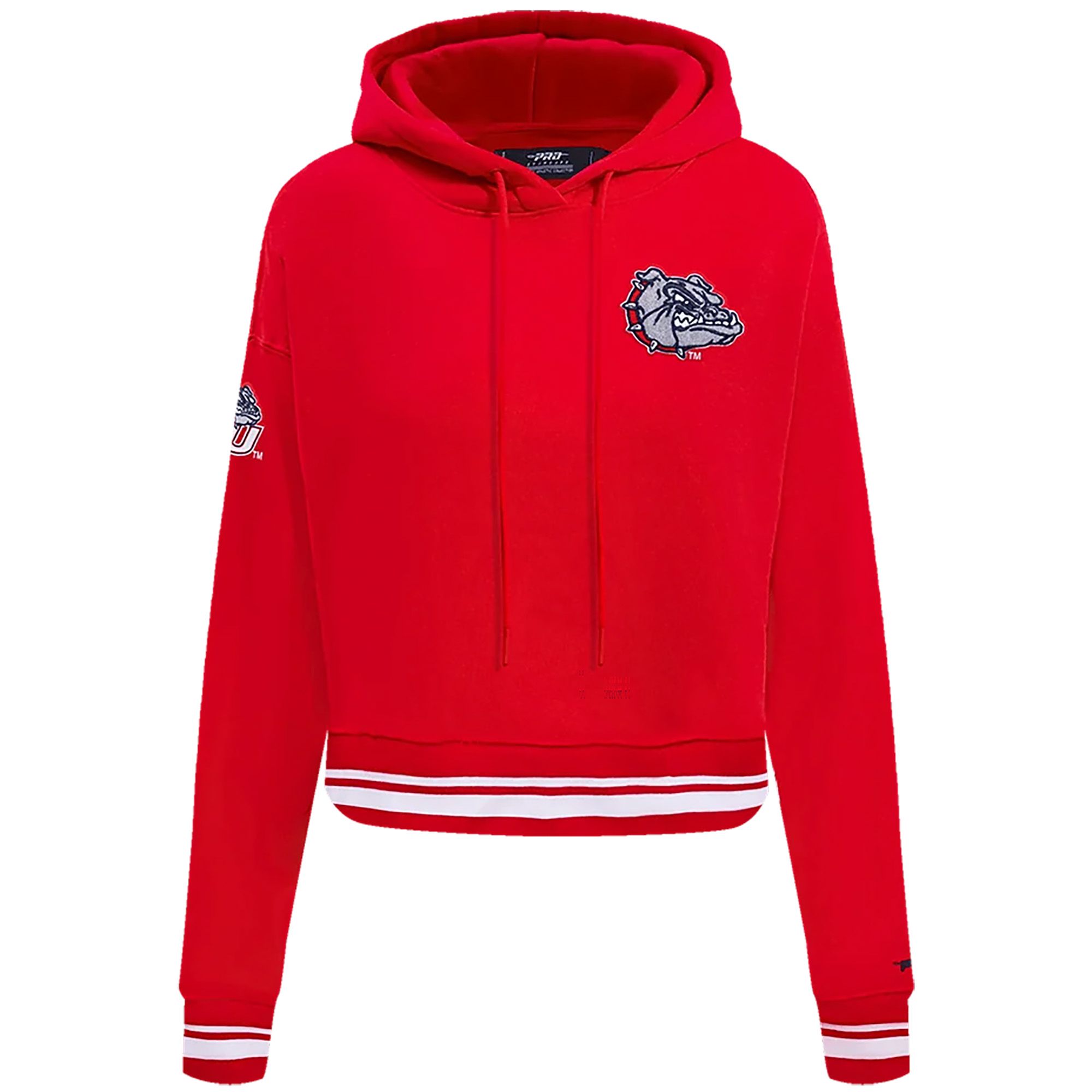 Pro Standard Women's Gonzaga Bulldogs Classic Chenille Cropped Hoodie