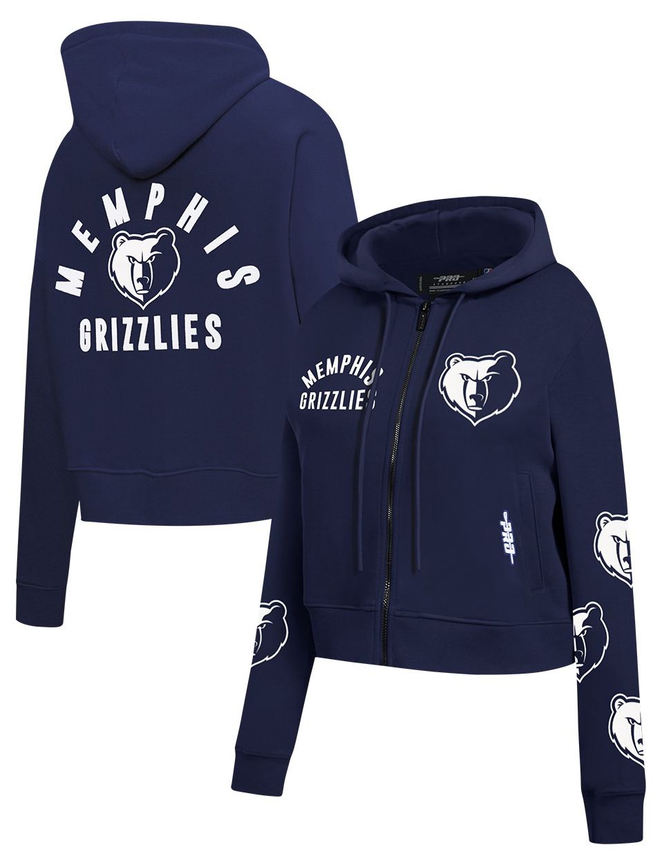 Pro Standard Women's Memphis Grizzlies All Pro Full-Zip Hoodie