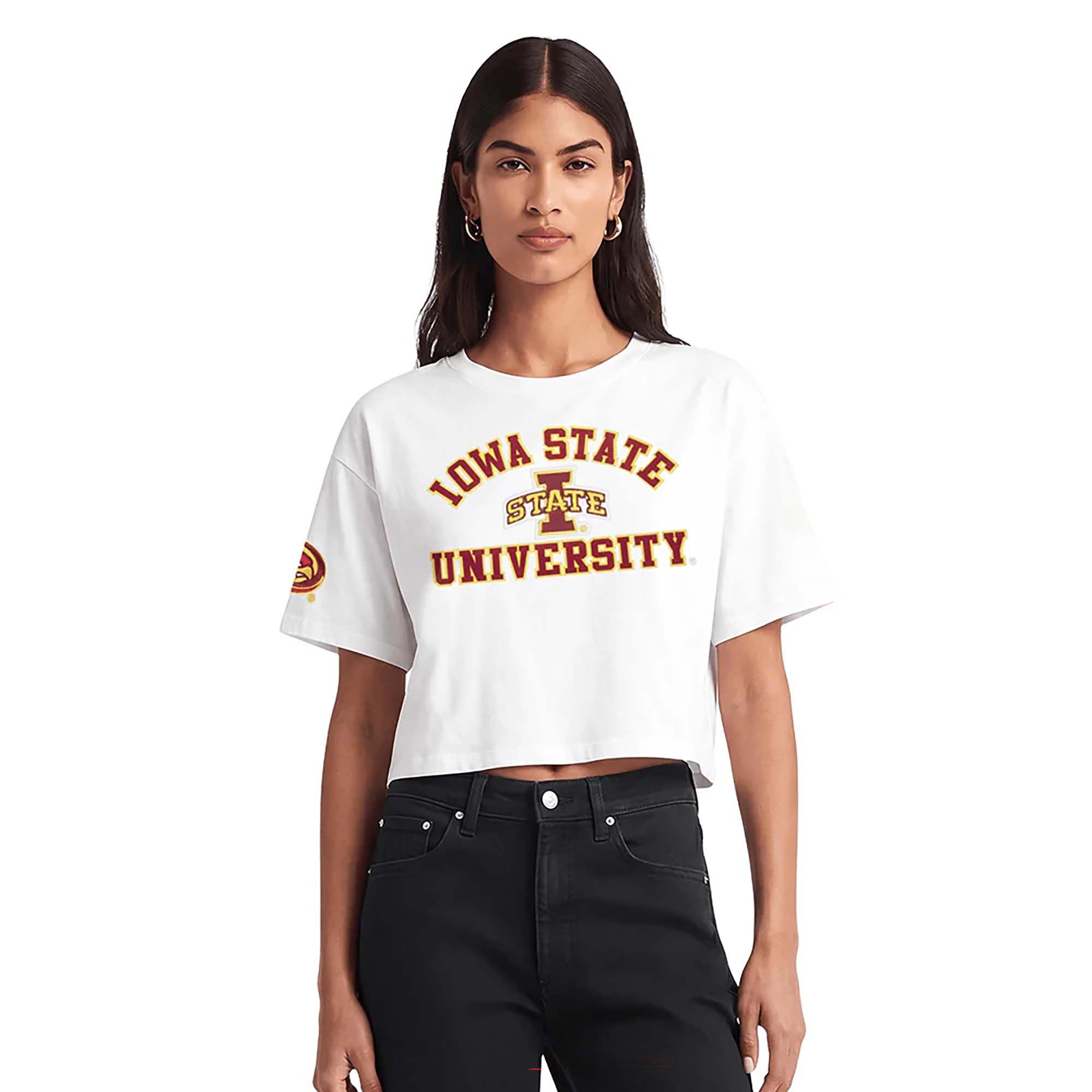 Pro Standard Women's Iowa State Cyclones Classic Chenille Boxy T-Shirt