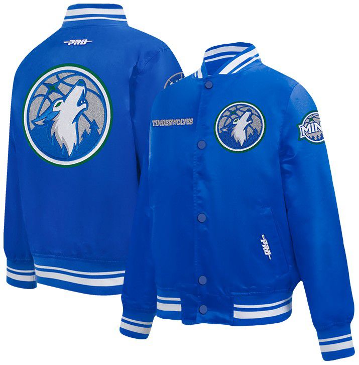 Pro Standard Youth Minnesota Timberwolves Retro Classics Satin Jacket