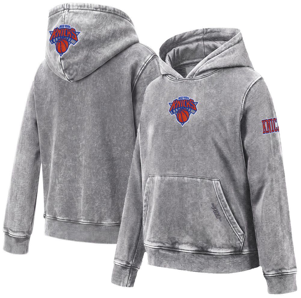 Pro Standard Youth New York Knicks Washed Classic Hoodie, Large, Gray
