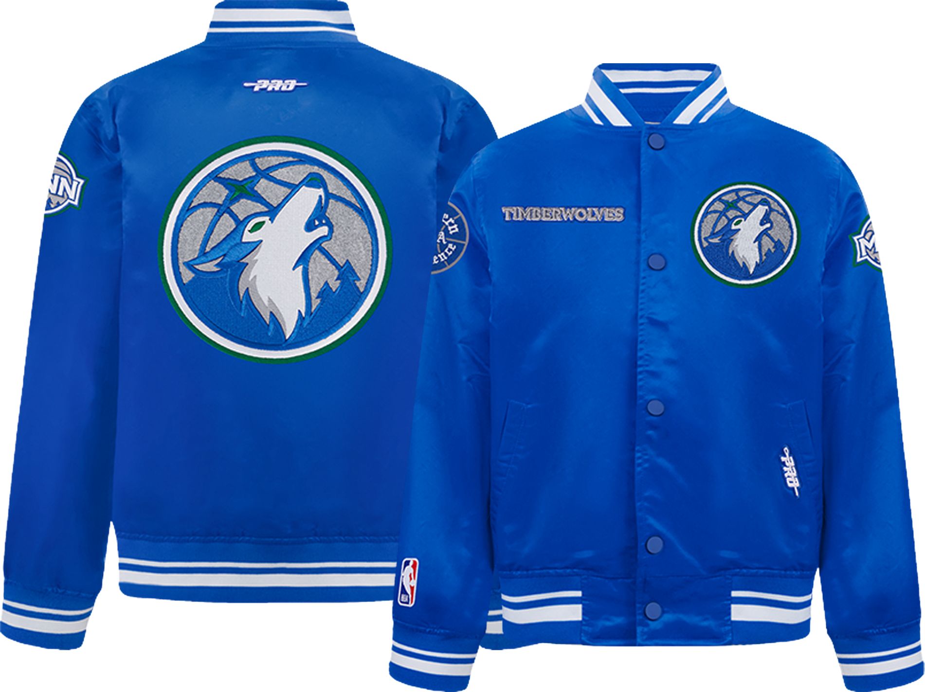 Pro Standard Youth Minnesota Timberwolves Retro Classics Satin Jacket