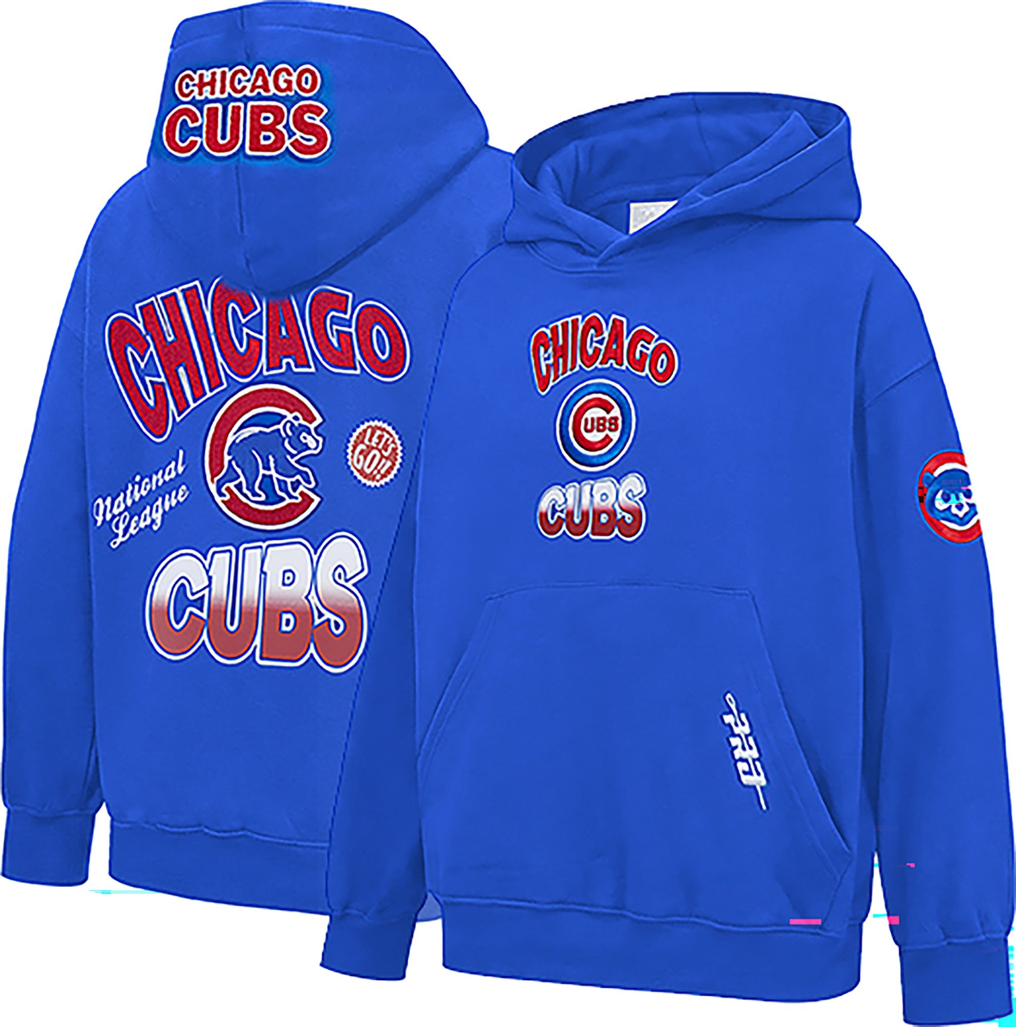 Pro Standard Youth Chicago Cubs Royal Turn It Up Drop Shoulder Hoodie