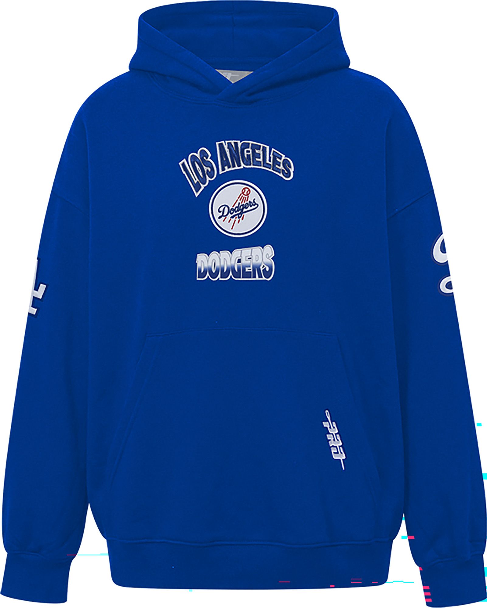 Pro Standard Youth Los Angeles Dodgers Blue Turn It Up Drop Shoulder Hoodie