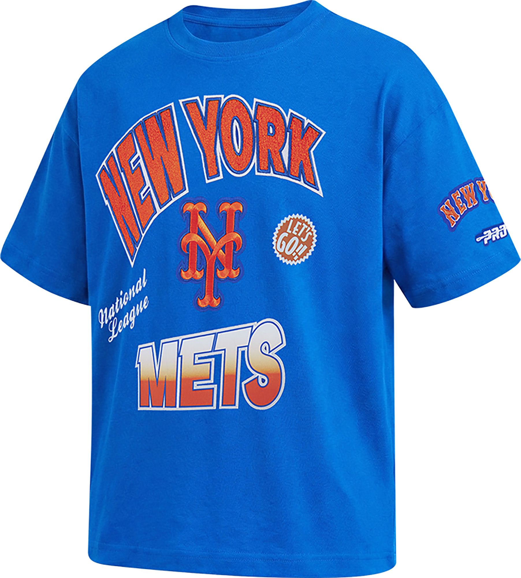 Pro Standard Youth New York Mets Royal Turn It Up Drop Shoulder T-Shirt