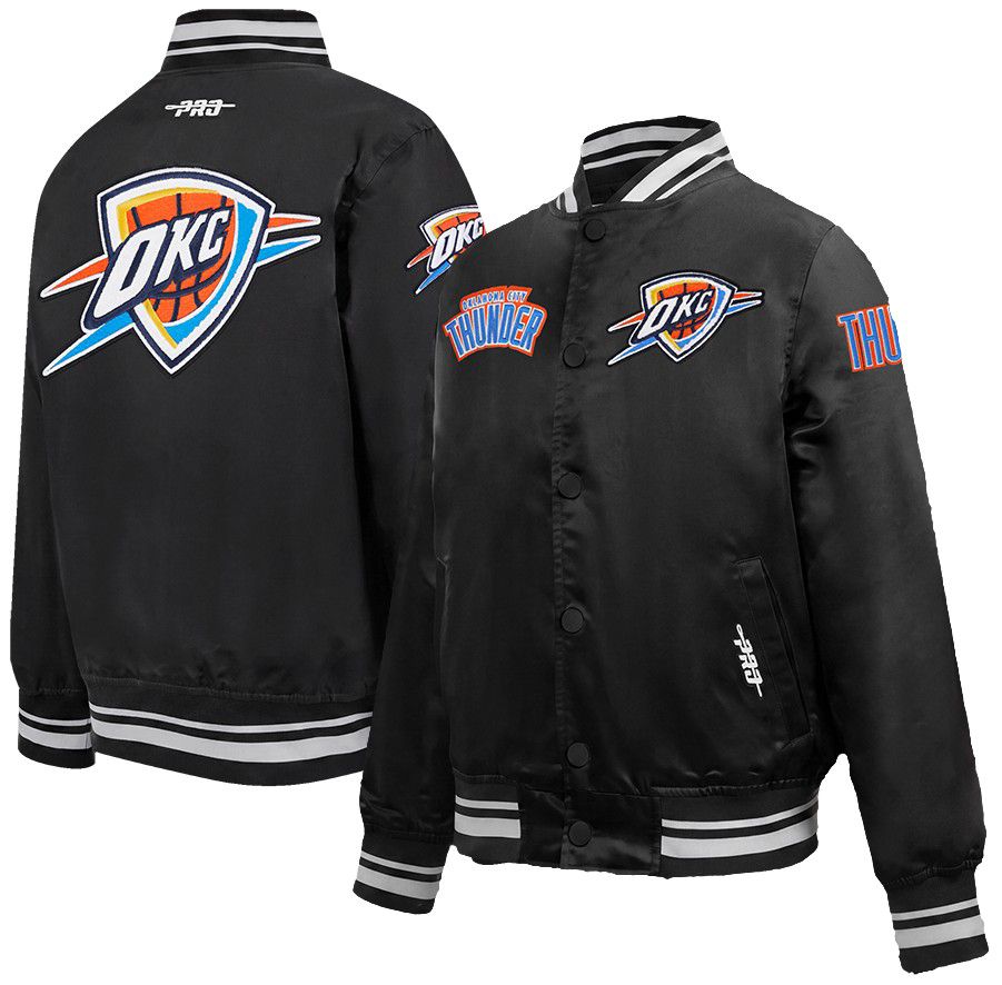 Pro Standard Youth Oklahoma City Thunder Retro Classics Satin Jacket