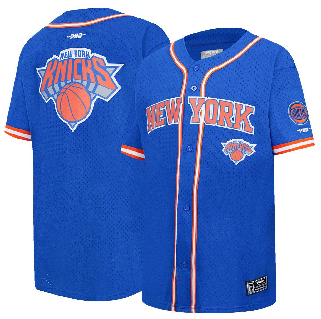 Pro Standard Youth New York Knicks Blue Button Down Shirt