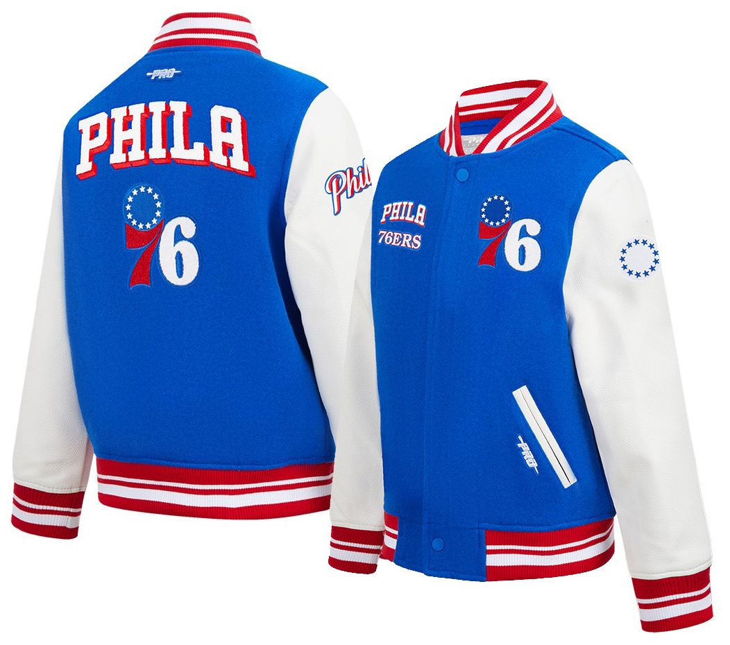 Pro Standard Youth Philadelphia 76ers Blue Varsity Jacket