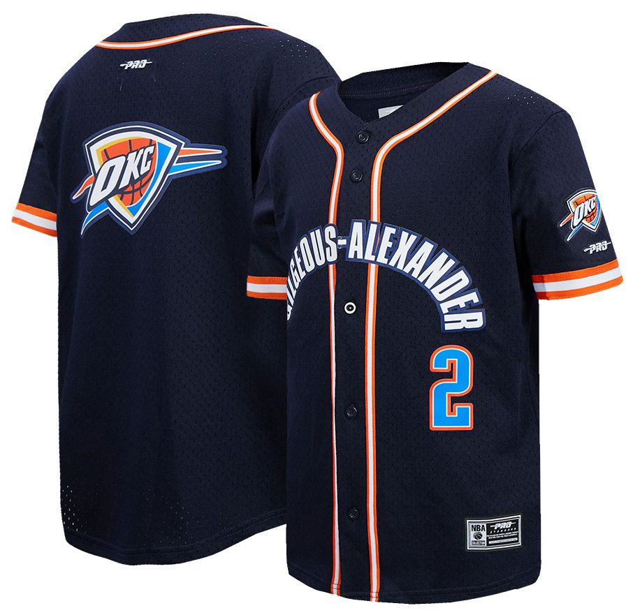 Pro Standard Youth Oklahoma City Thunder Navy Shai Gilgeous-Alexander #2 Button Down
