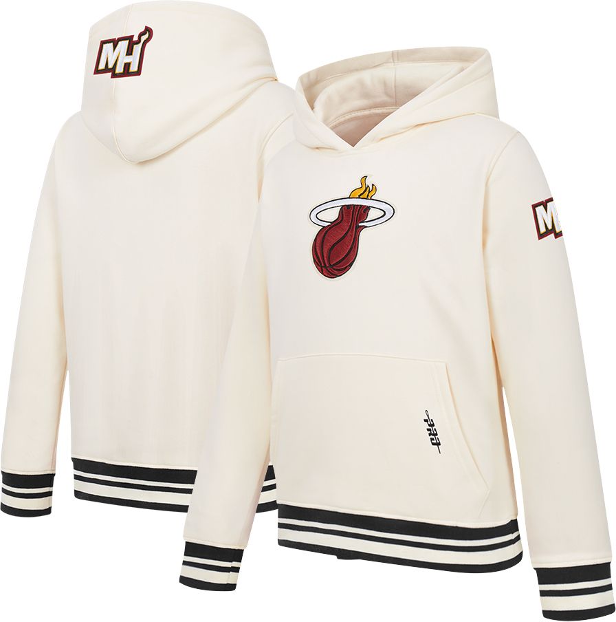 Pro Standard Youth Miami Heat Retro Classic Ribbed Hoodie