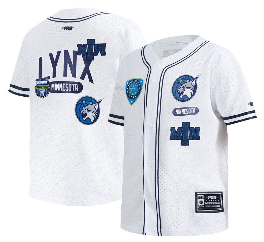 Pro Standard Youth Minnesota Lynx Navy Letterman Button Down Shirt