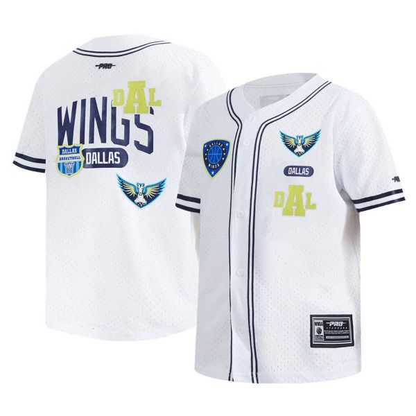 Pro Standard Youth Dallas Wings Navy Letterman Button Down Shirt