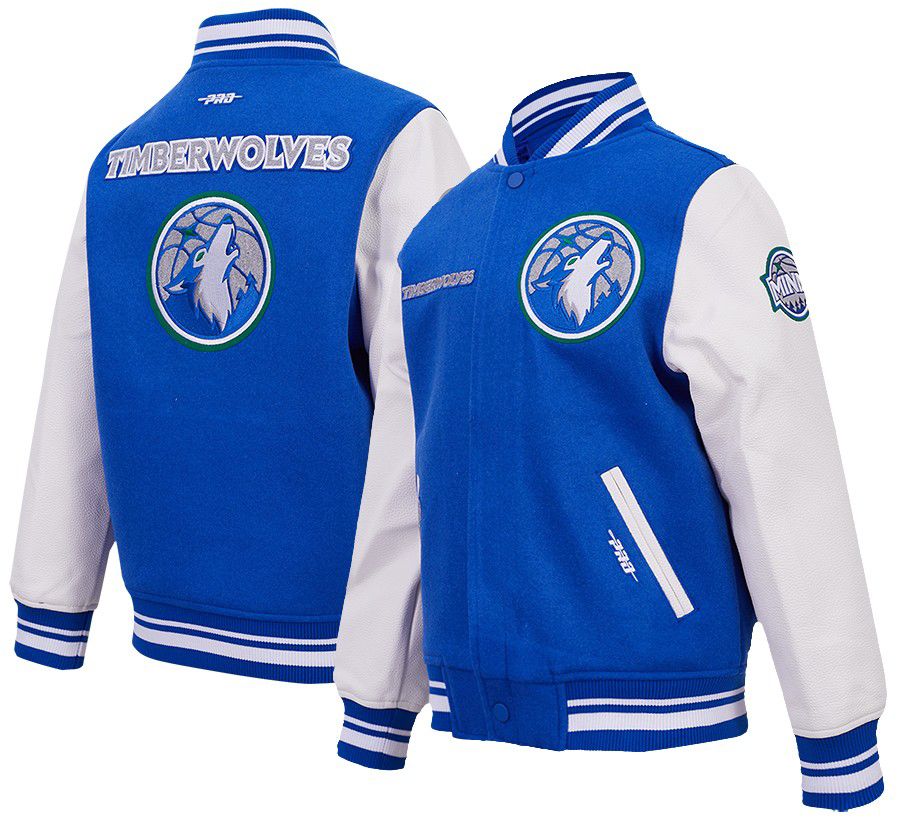 Pro Standard Youth Minnesota Timberwolves Retro Classics Varsity Jacket