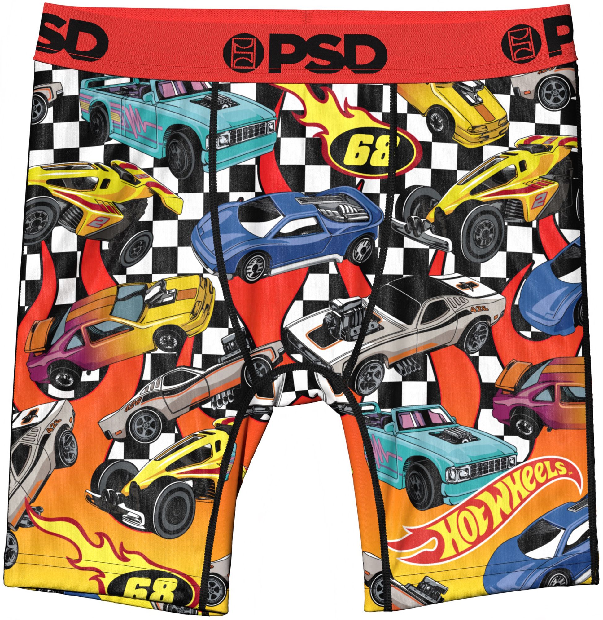 PSD Underwear Boys' Hot Wheels Racer Boxer Briefs