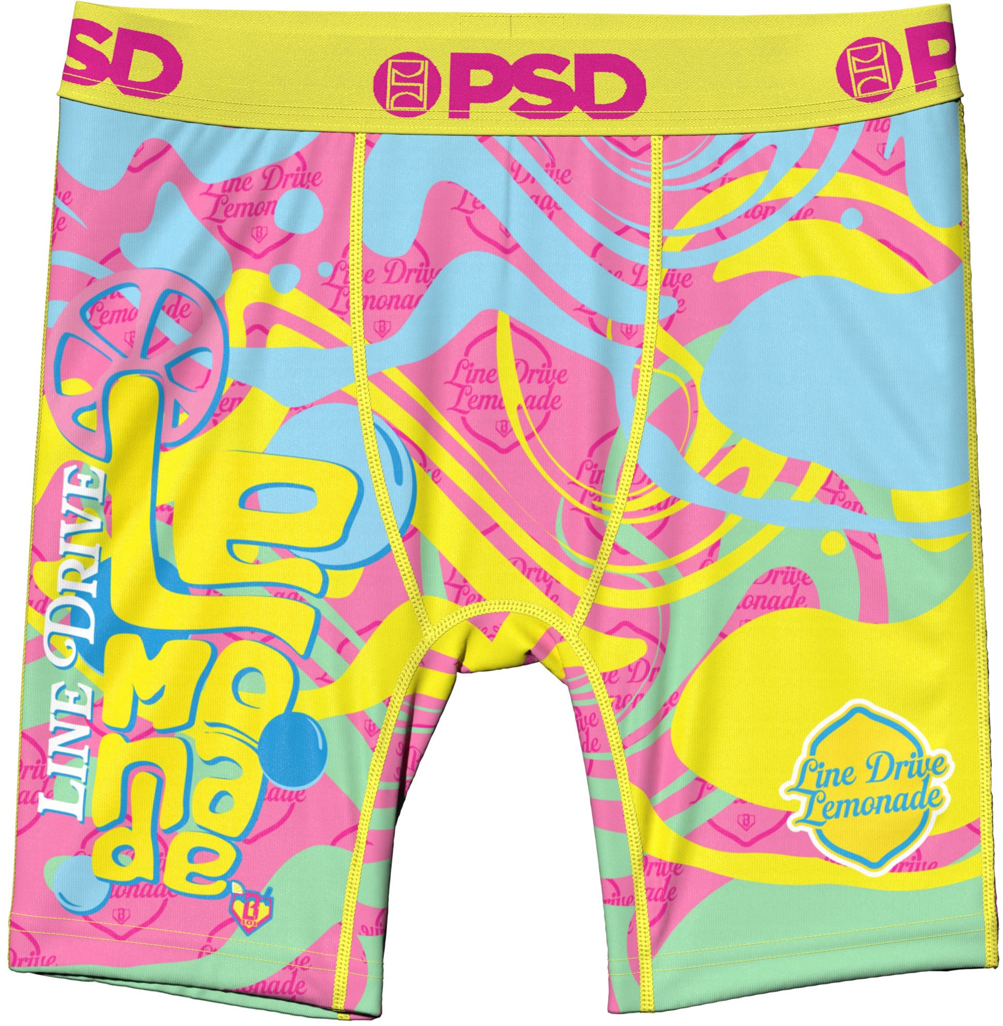 PSD Underwear x Baseball Lifestyle 101 Boys' Line Drive Lemonade Boxer Briefs