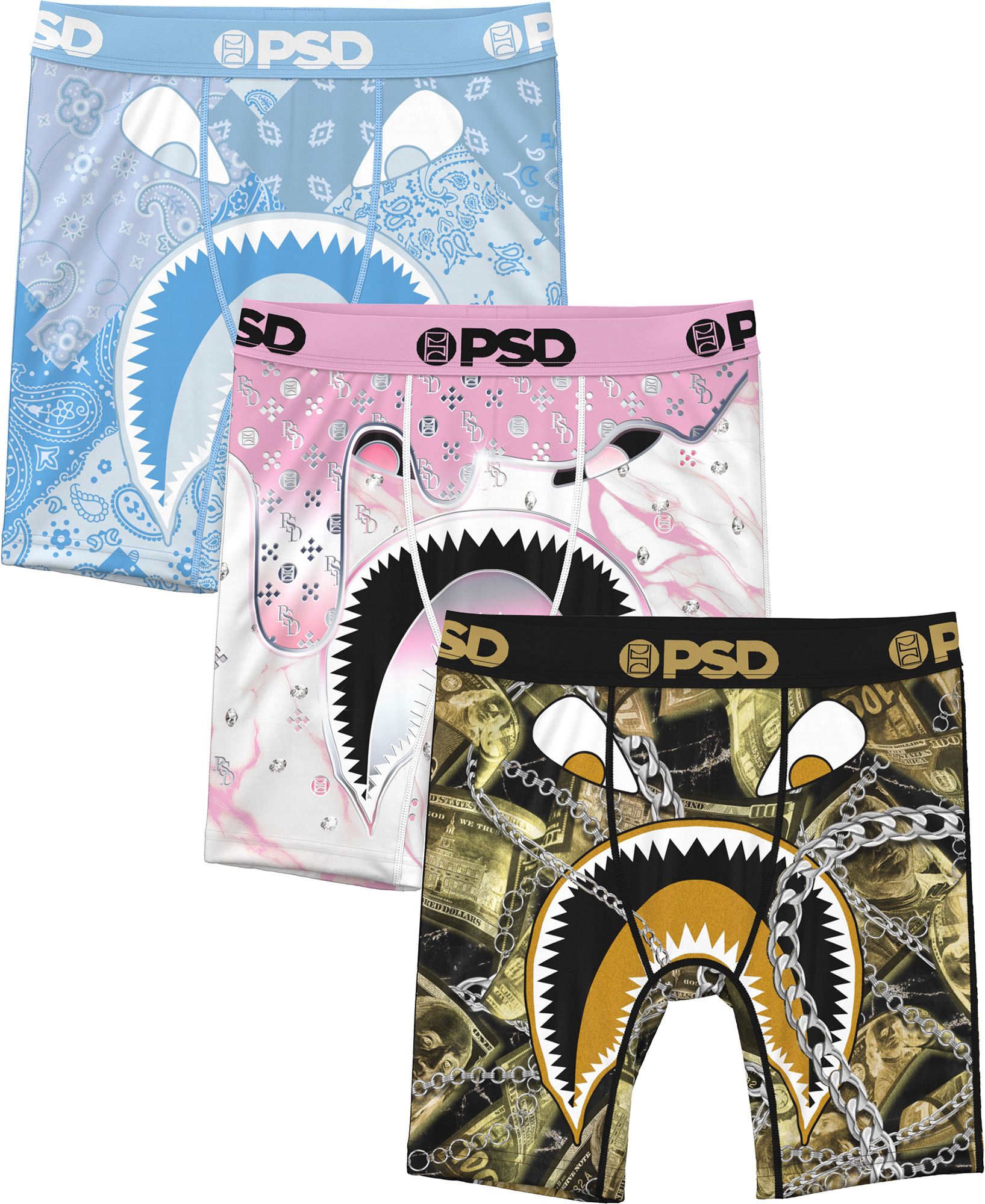 PSD Underwear Boys' Warface Stacked Boxer Briefs - 3 Pack