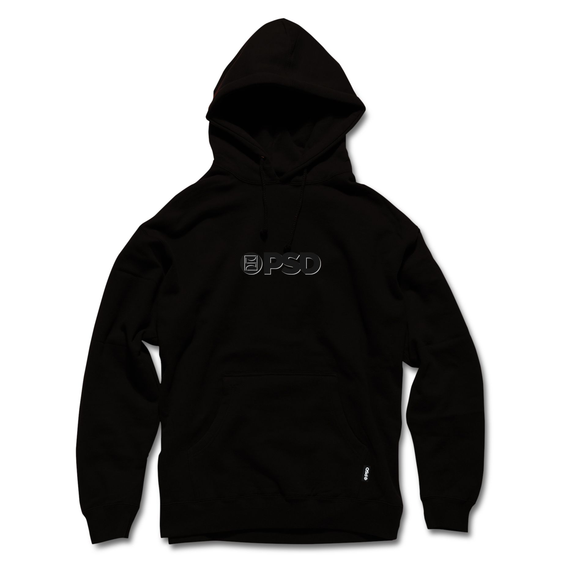 PSD Men's Black Core Hoodie