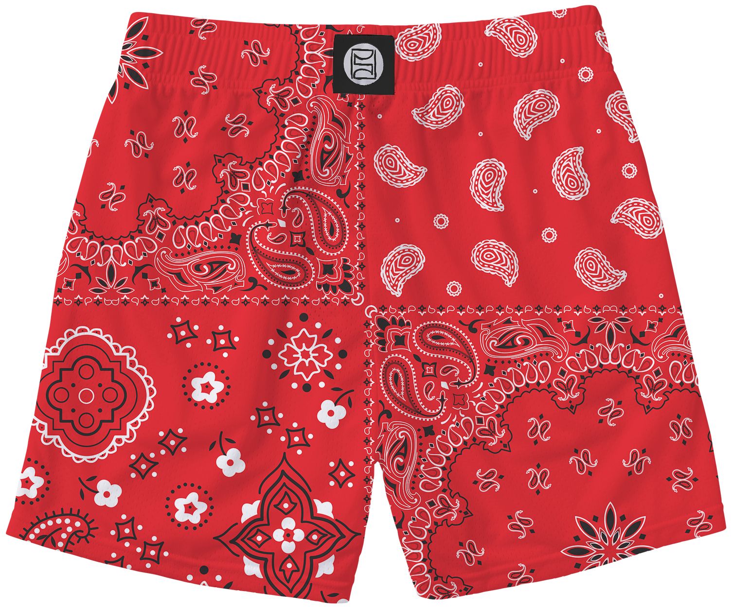 PSD Men's Hype Red Bandana Active Short