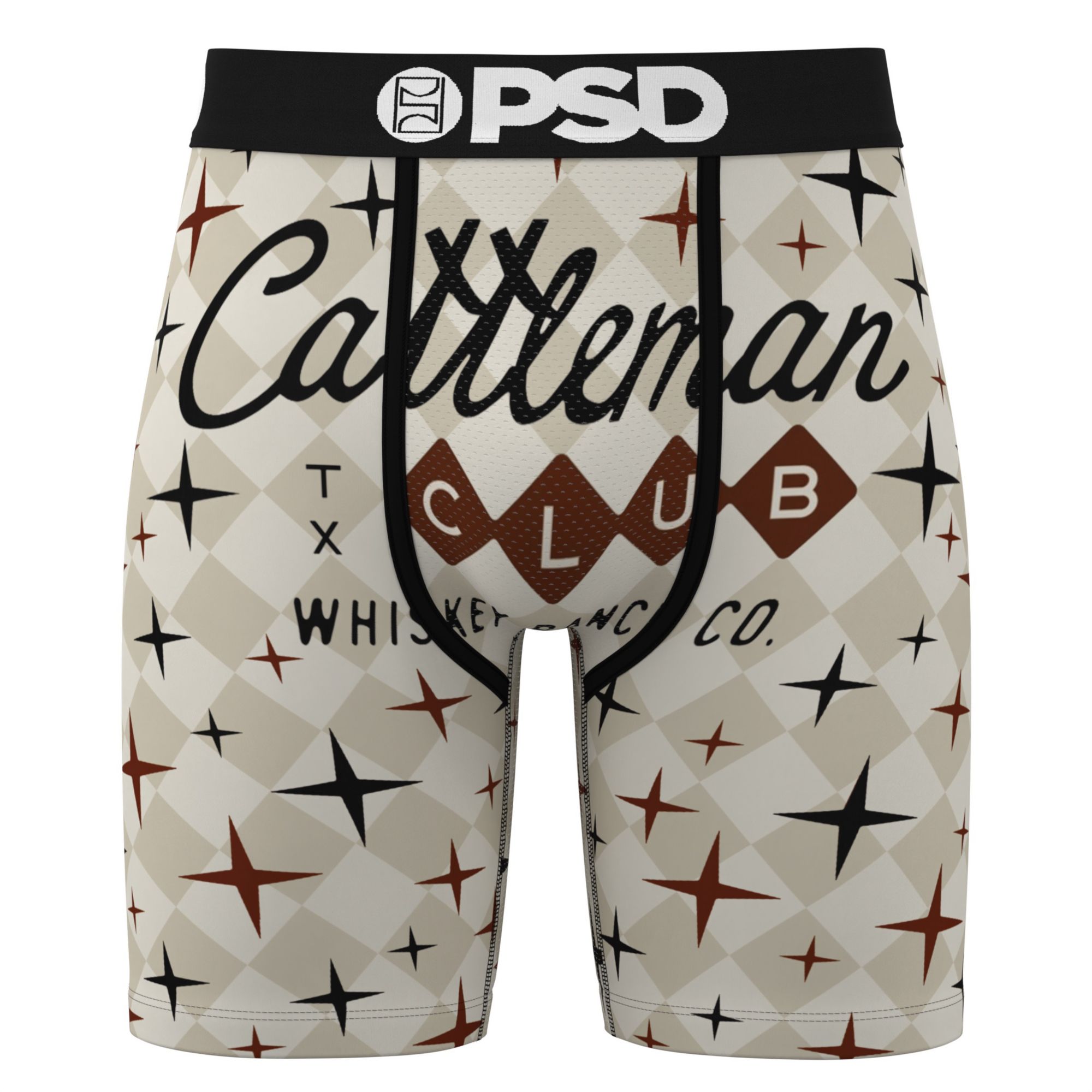 PSD Underwear Men's Whiskey Bent Cattleman Club Boxer Briefs
