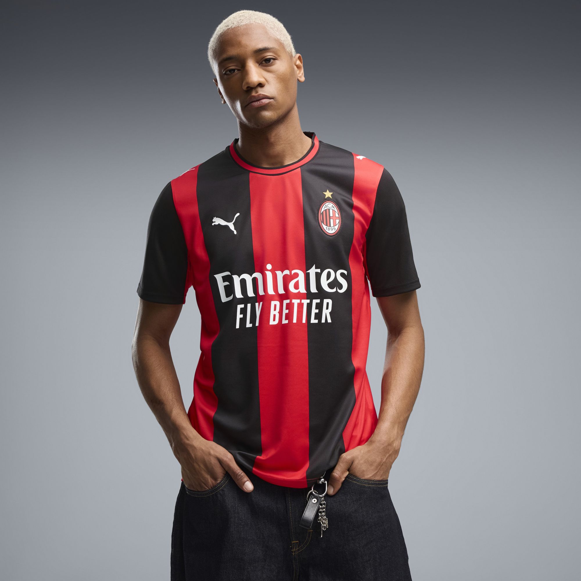 PUMA Adult AC Milan Black 2026 Home Replica Jersey