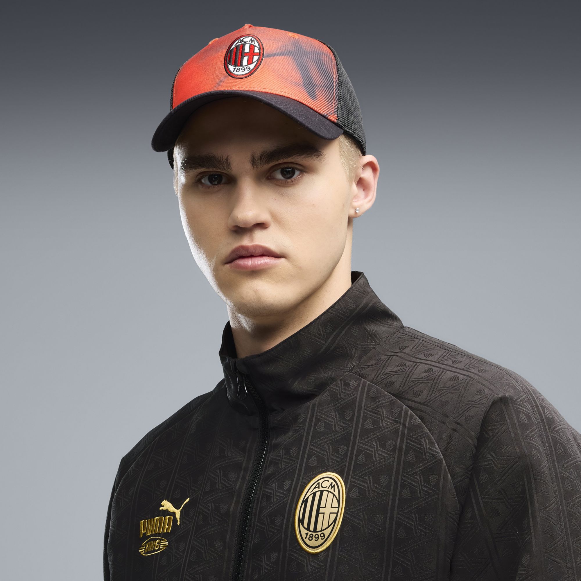 PUMA Adult AC Milan Red Trucker Hat