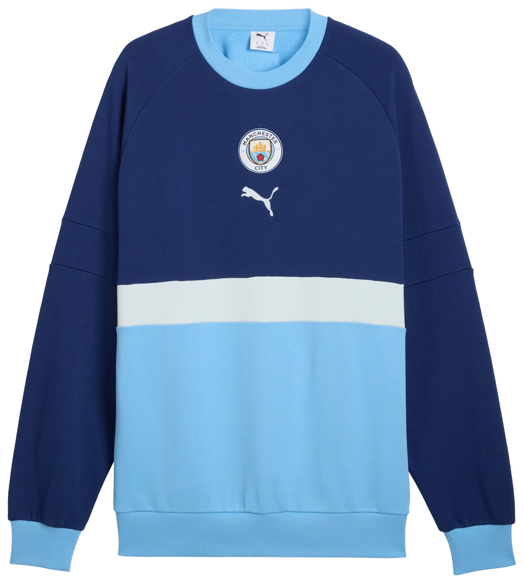 PUMA Adult Manchester City Blue 2026 Culture Crewneck Sweatshirt