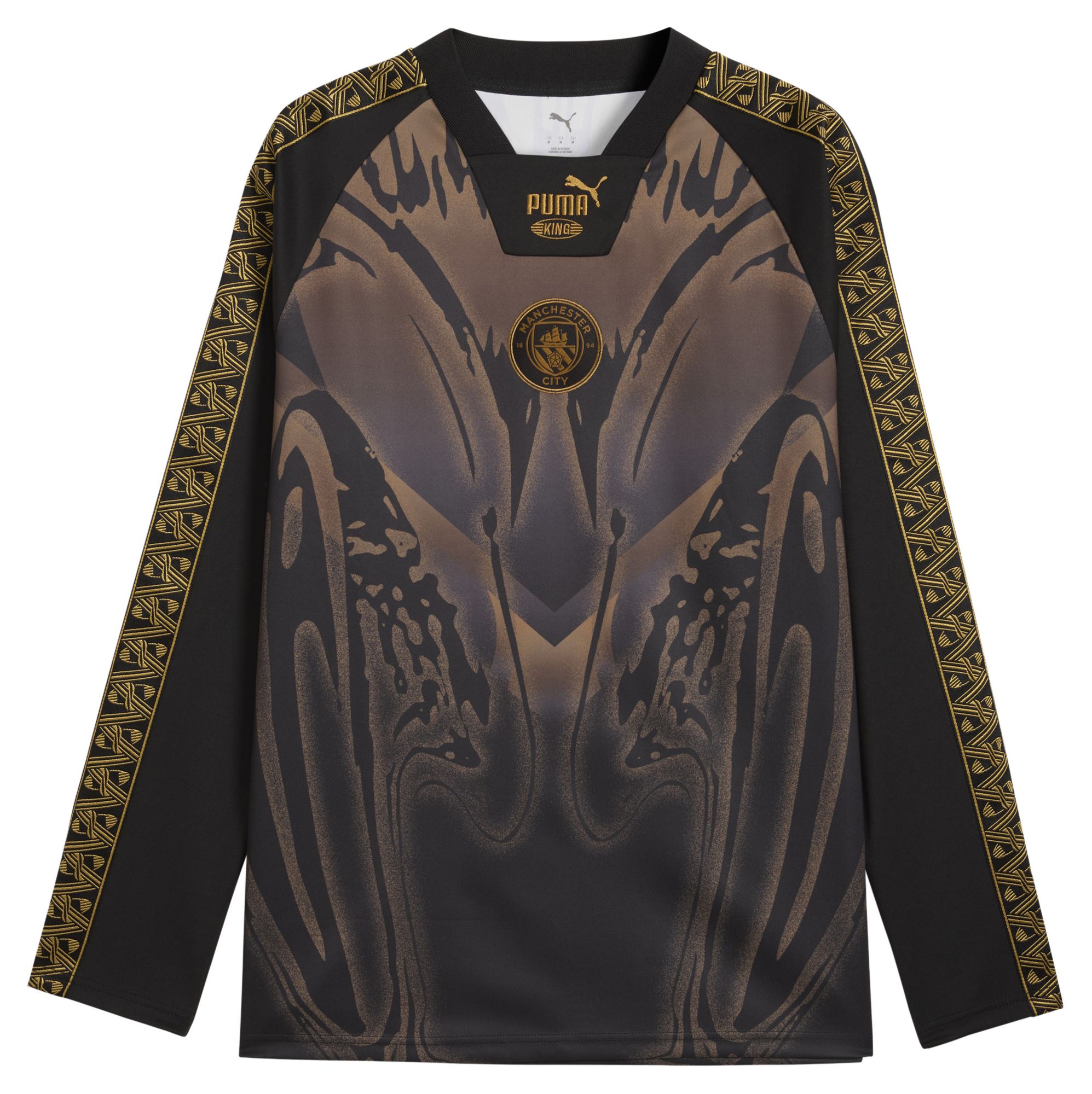 PUMA Adult Manchester City KING Vintage Long Sleeve Replica Jersey