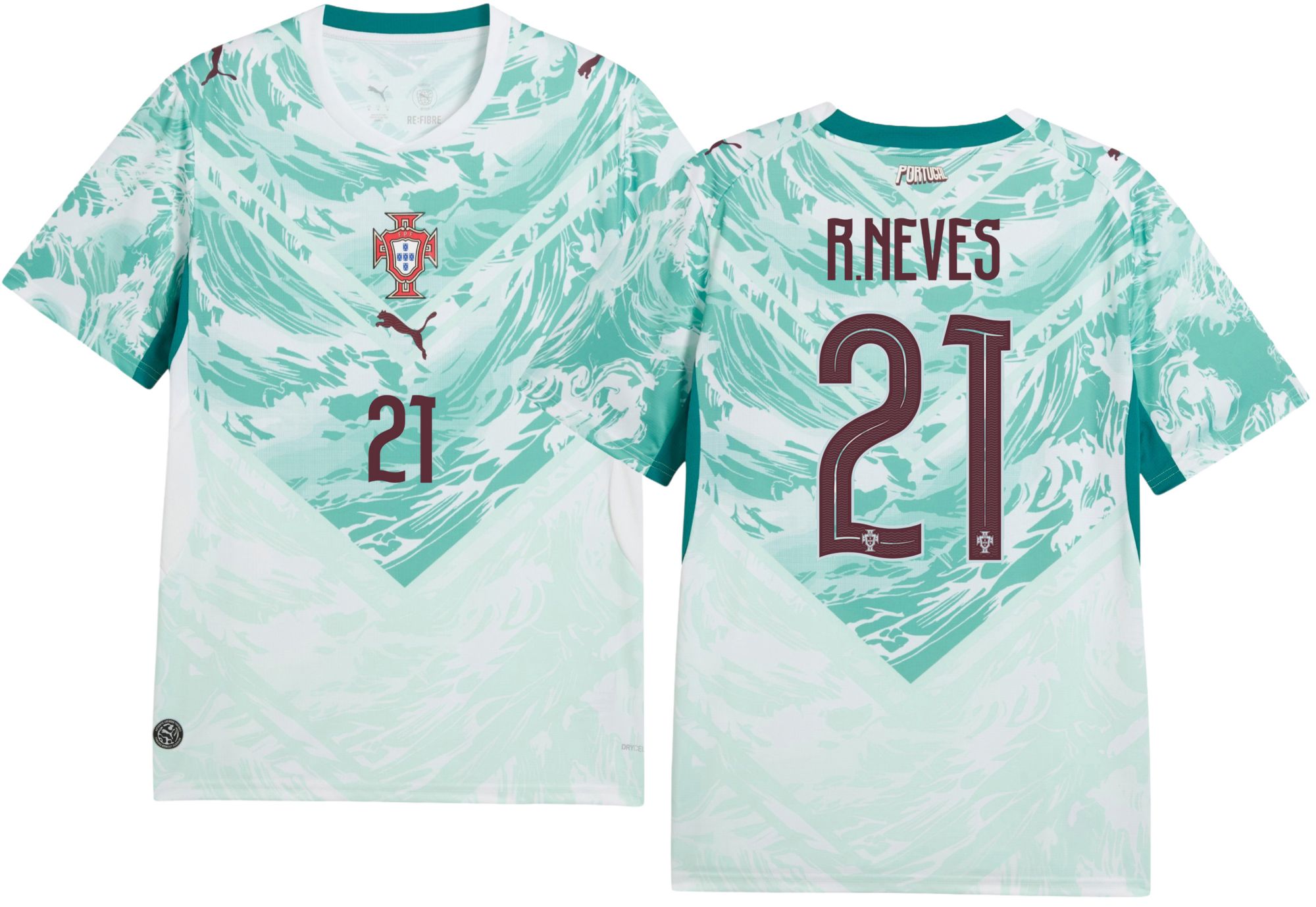 PUMA Adult Portugal Ruben Neves #21 2026 Away Replica Jersey