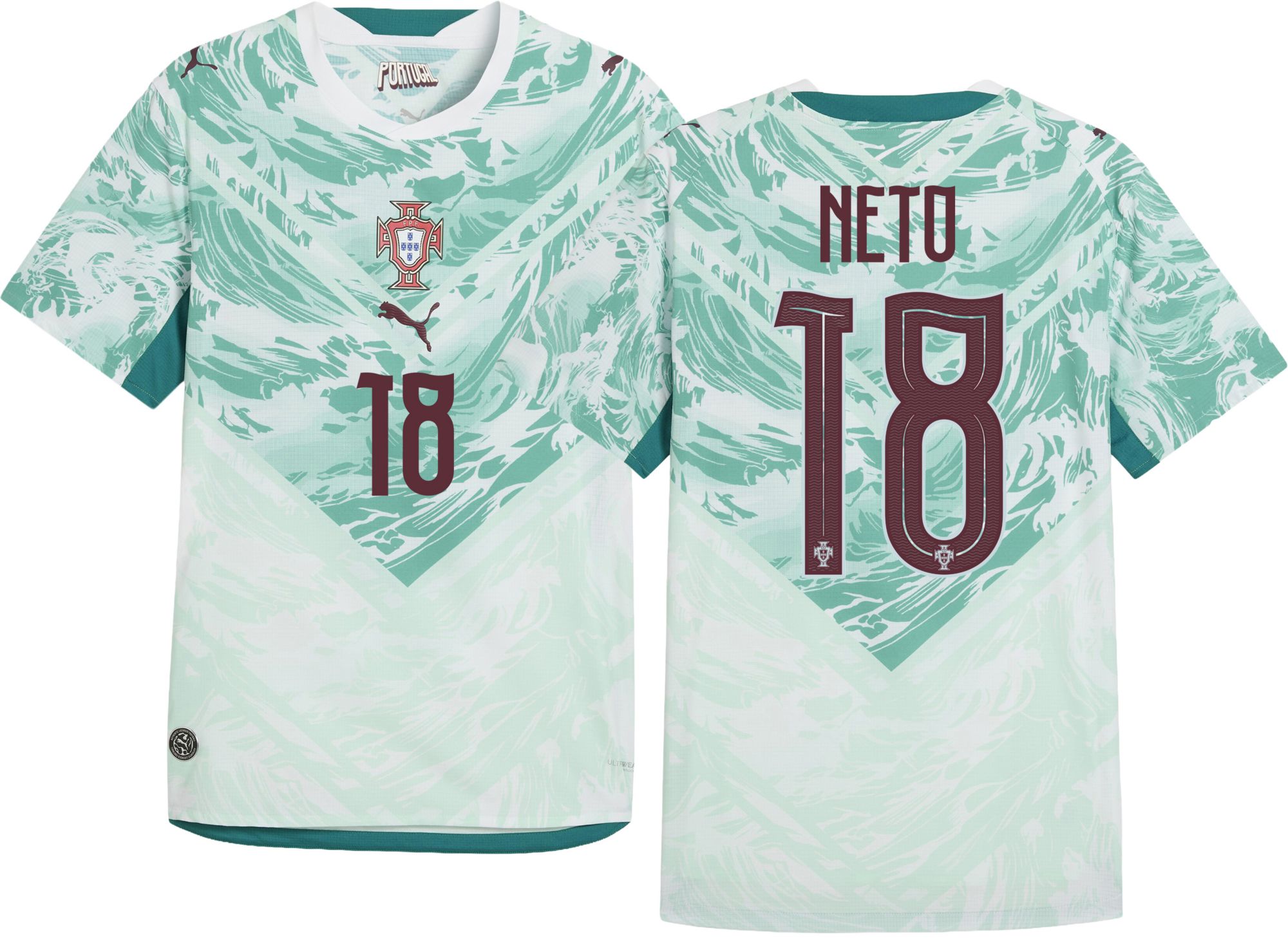 PUMA Adult Portugal Pedro Neto #18 2026 Away Authentic Jersey