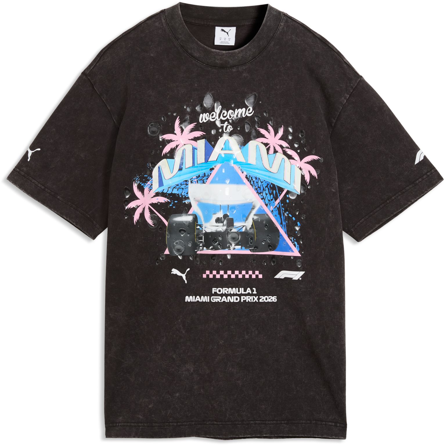 PUMA Adult F1 Miami Grand Prix Black T-Shirt