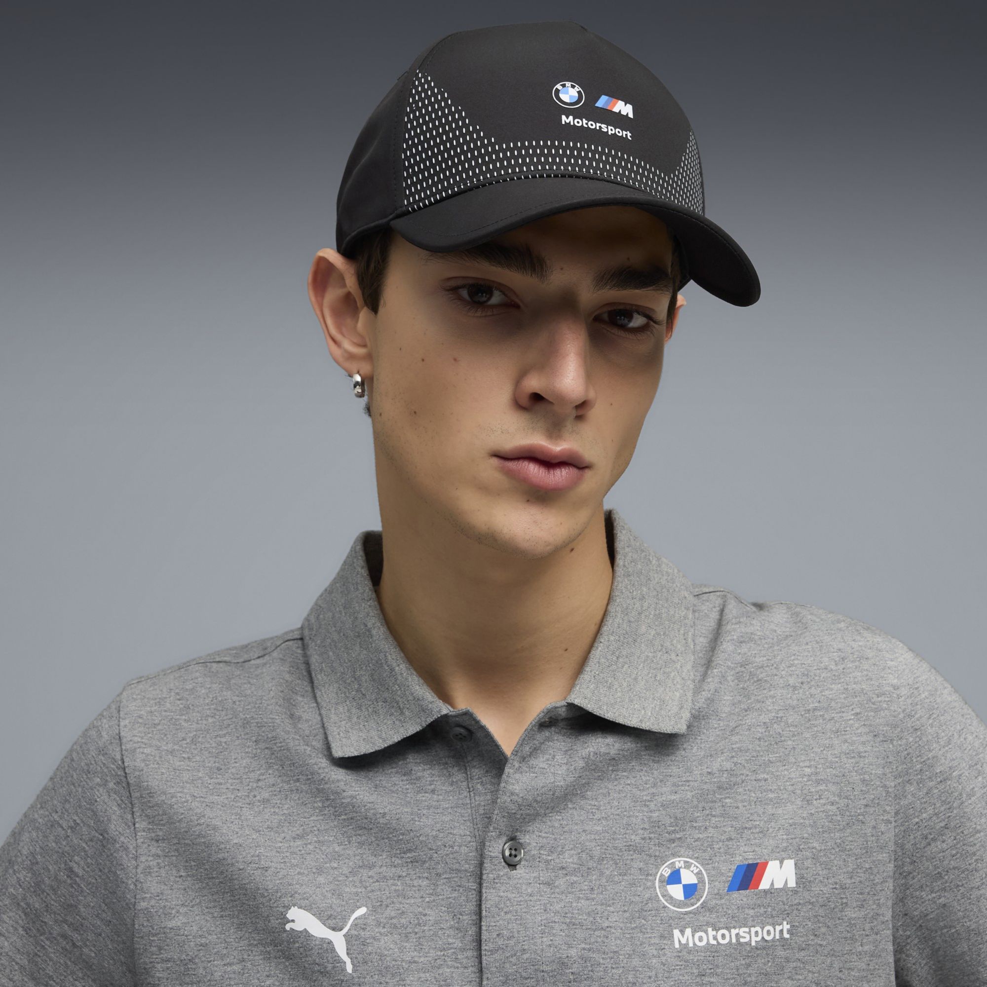 PUMA Men's F1 BMW Black Adjustable Hat