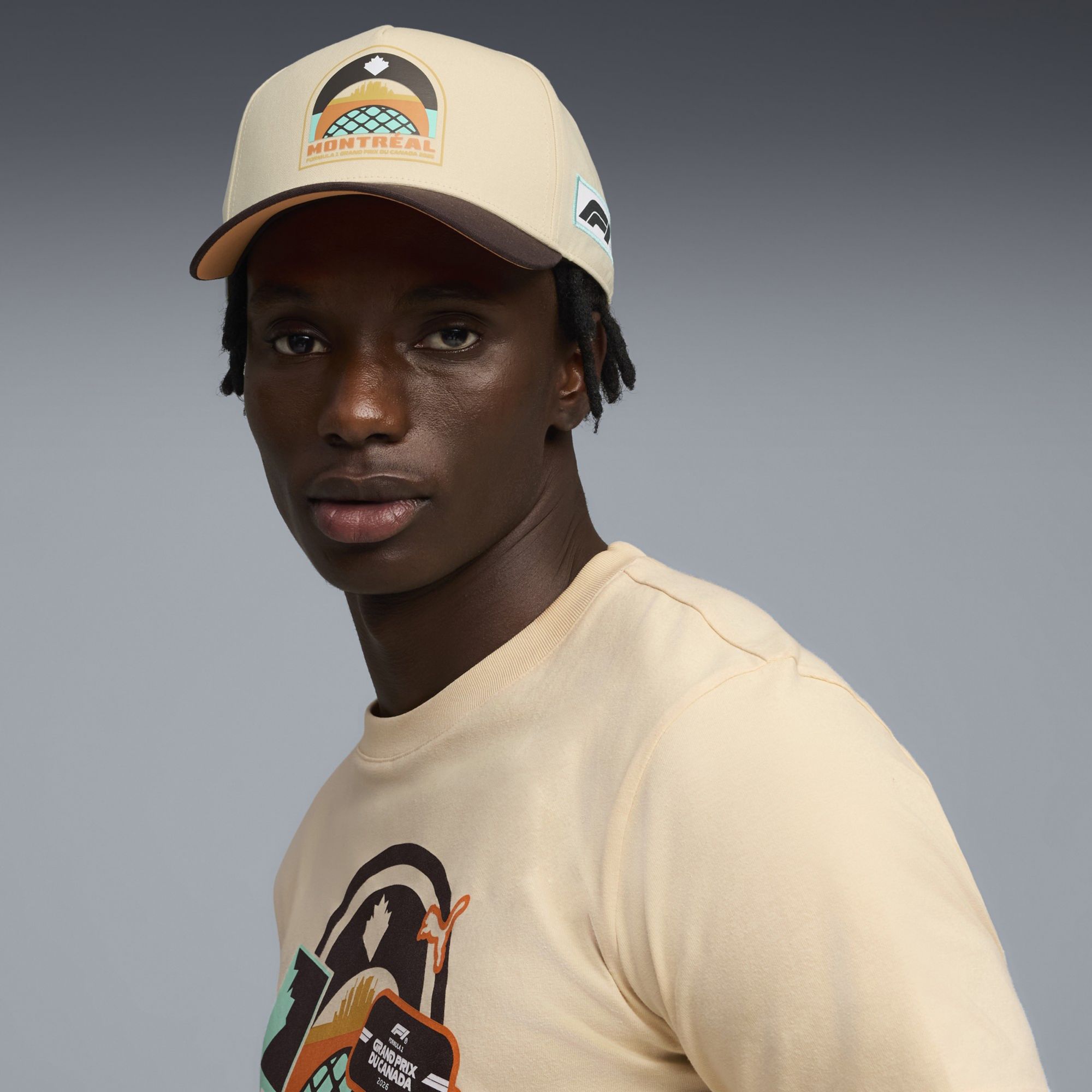 PUMA Men's Formula 1 Cream Canada Race Adjustable Hat