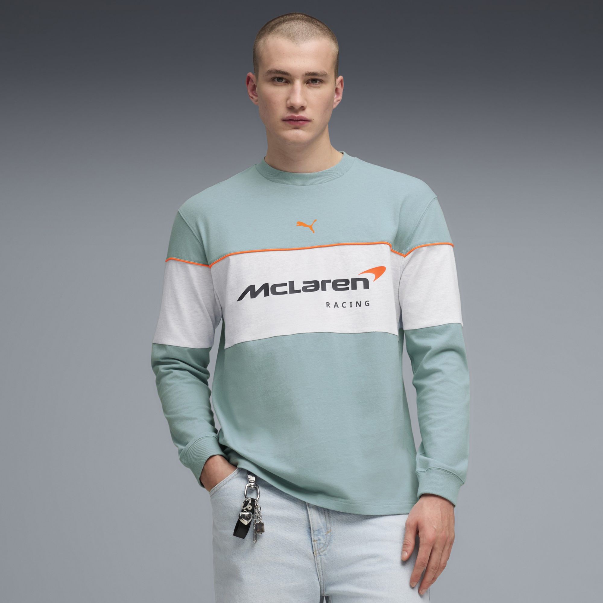 PUMA Men's F1 McLaren Blue Long Sleeve Shirt