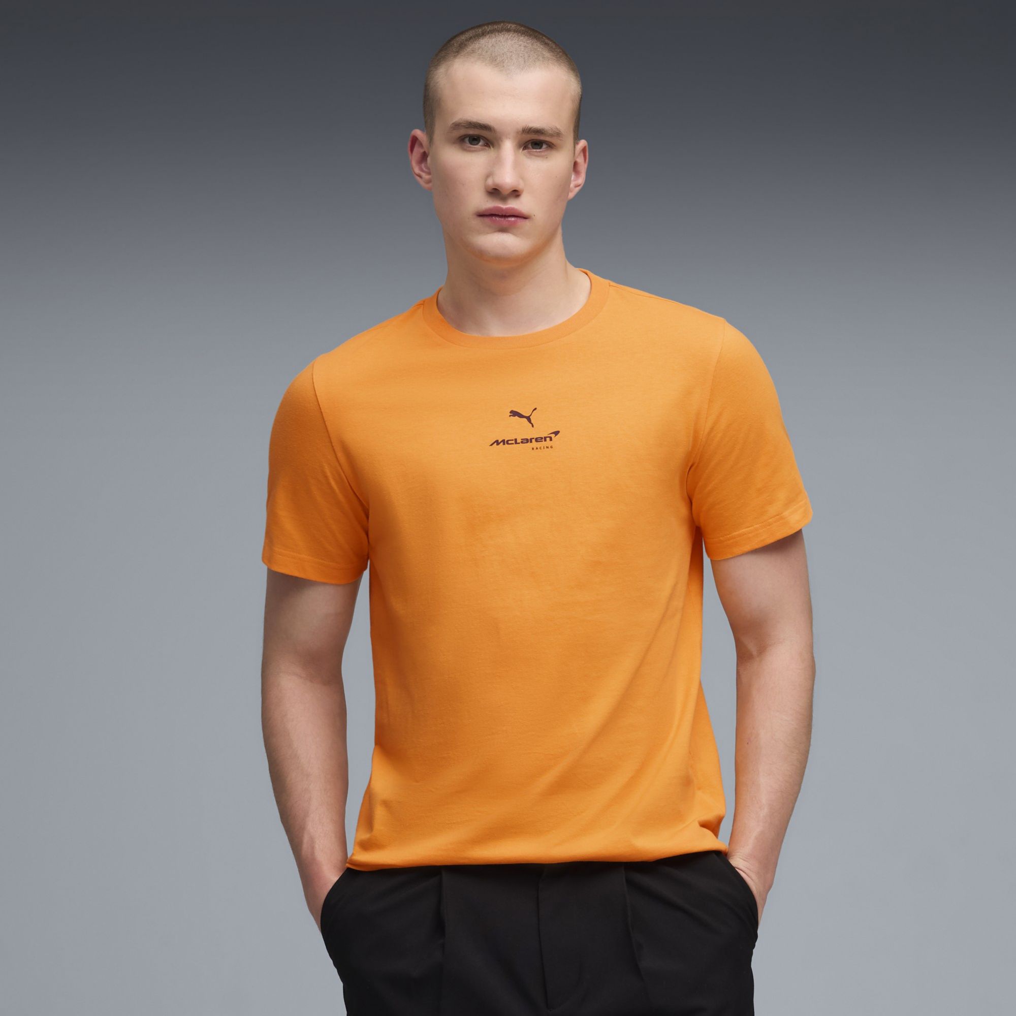 PUMA Men's F1 McLaren Orange Logo T-Shirt