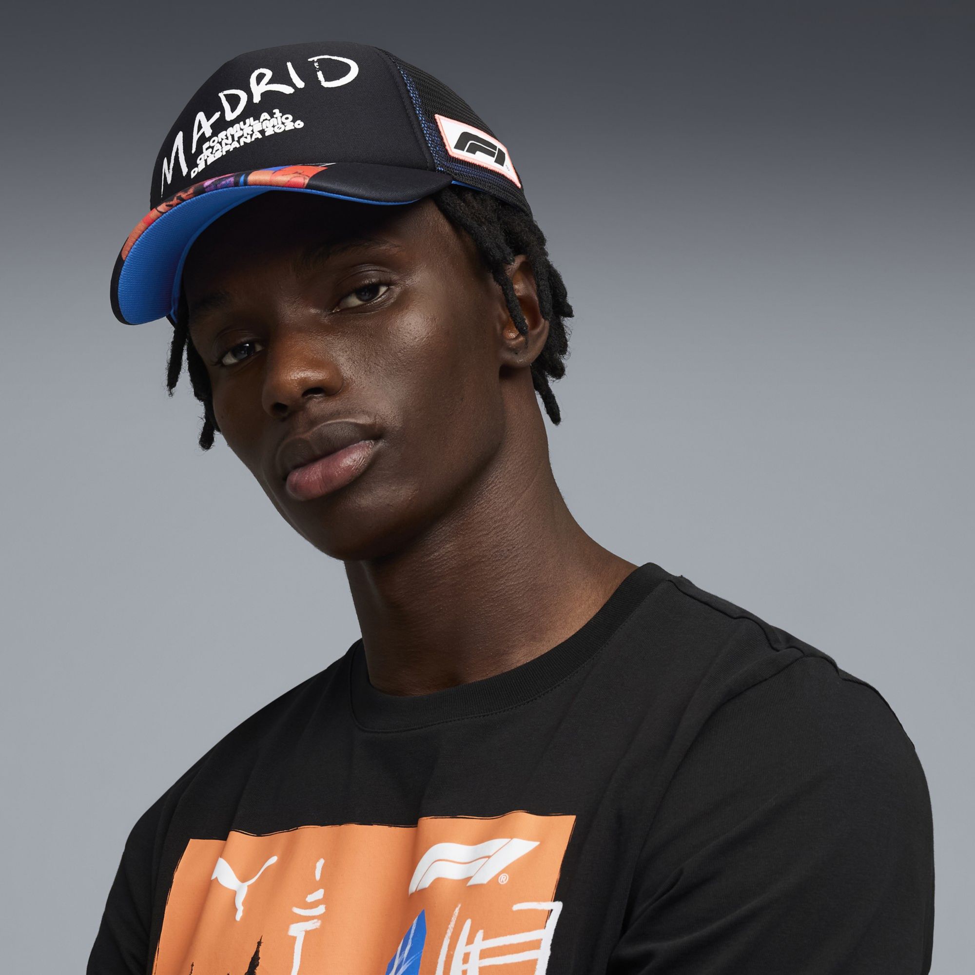 PUMA Men's Formula 1 Black Spain Race Adjustable Hat