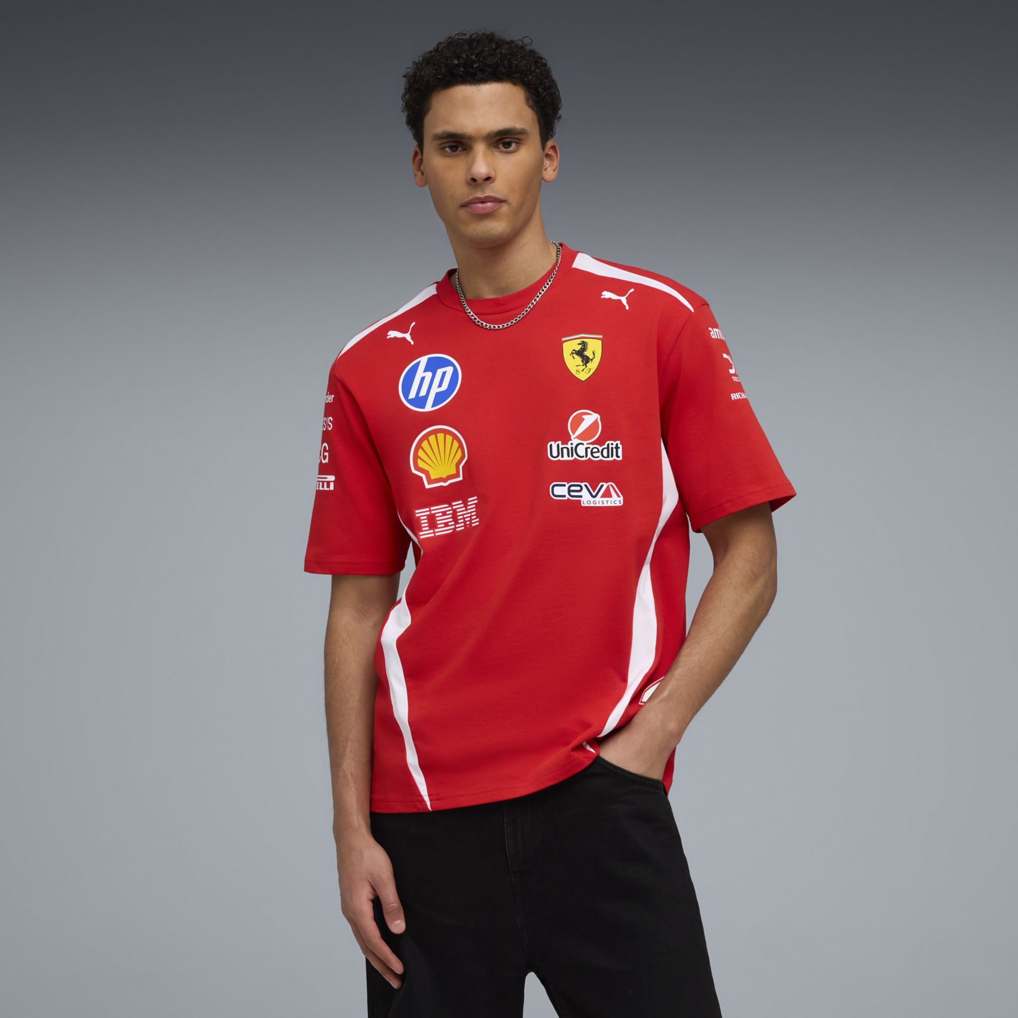 PUMA Men's Scuderia Ferrari Lewis Hamilton T-Shirt
