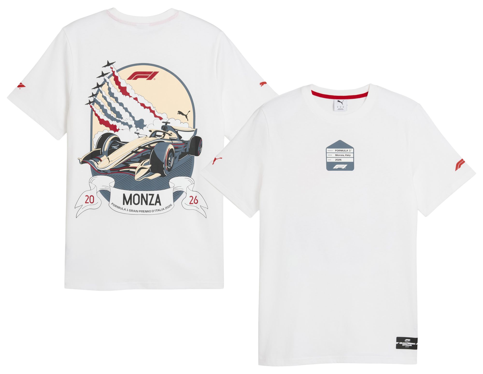 PUMA Men's F1 Monza White Mascot T-Shirt