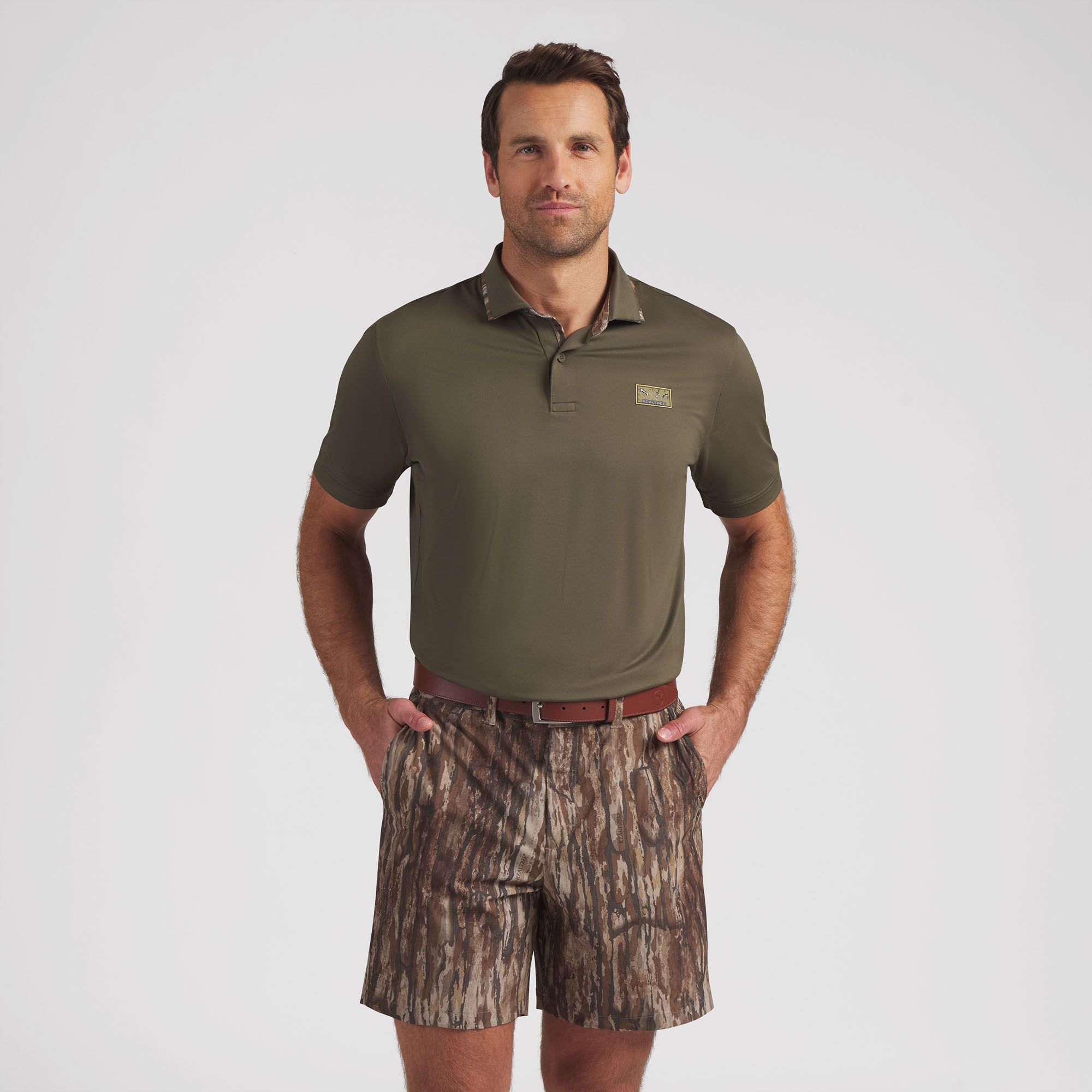 PUMA X Realtree Men's CLOUDSPUN  Solid Golf Polo