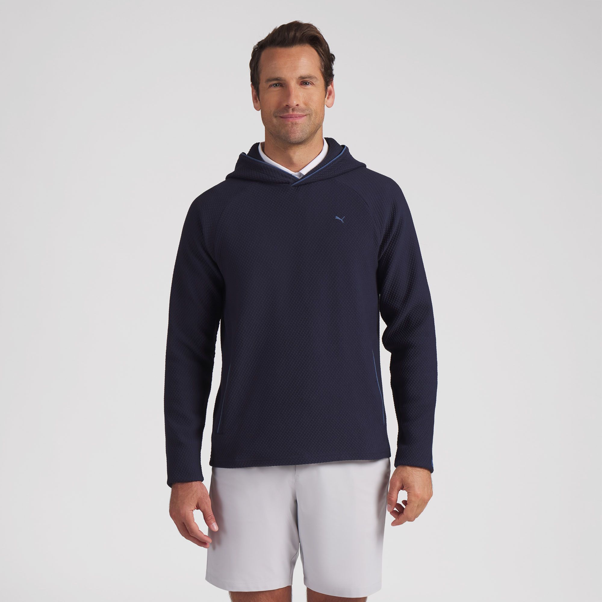 PUMA Men's Boulder 2.0 Golf Hoodie - LC, Medium, Deep Navy Blue