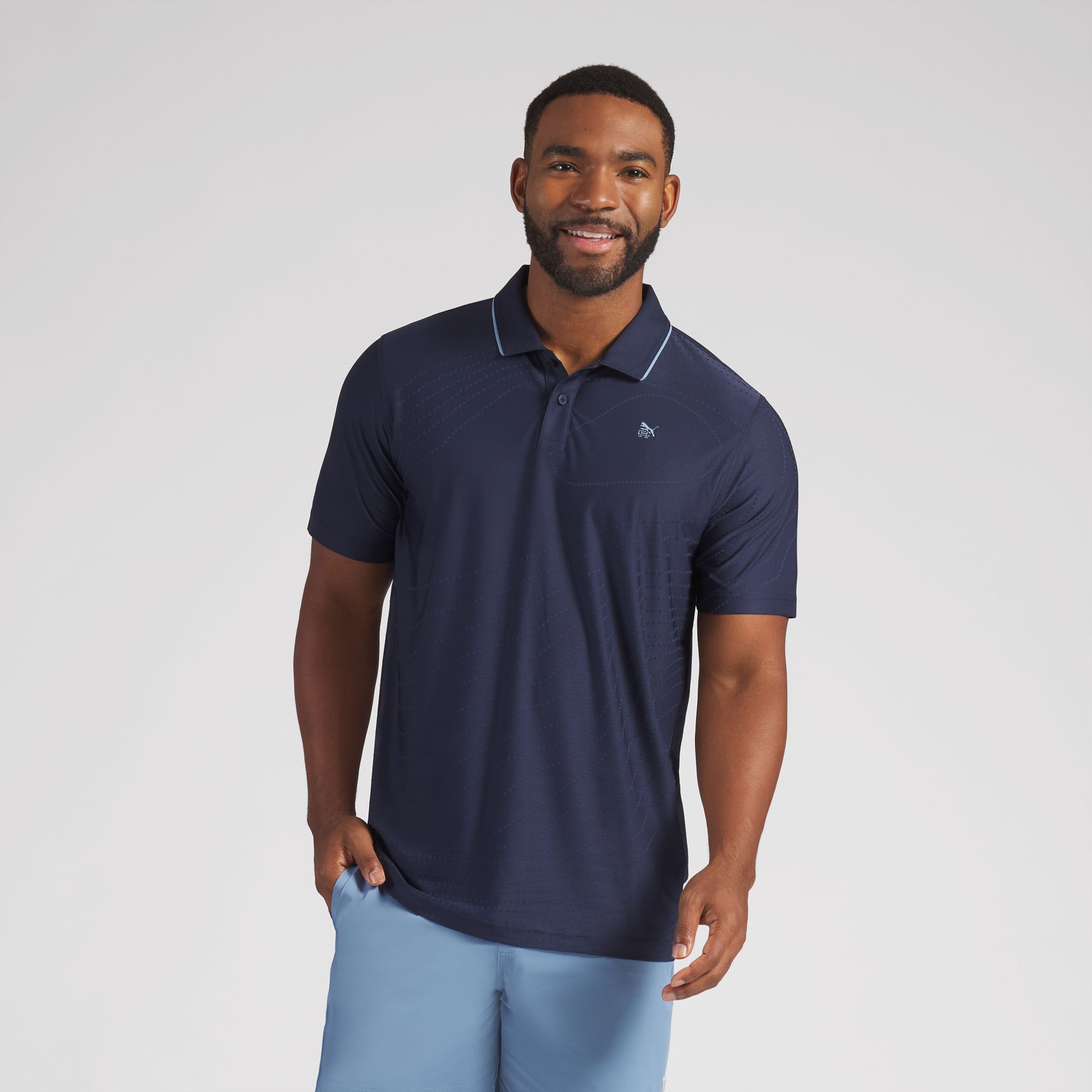 PUMA X Reigning Champ Men's Jacquard Golf Polo