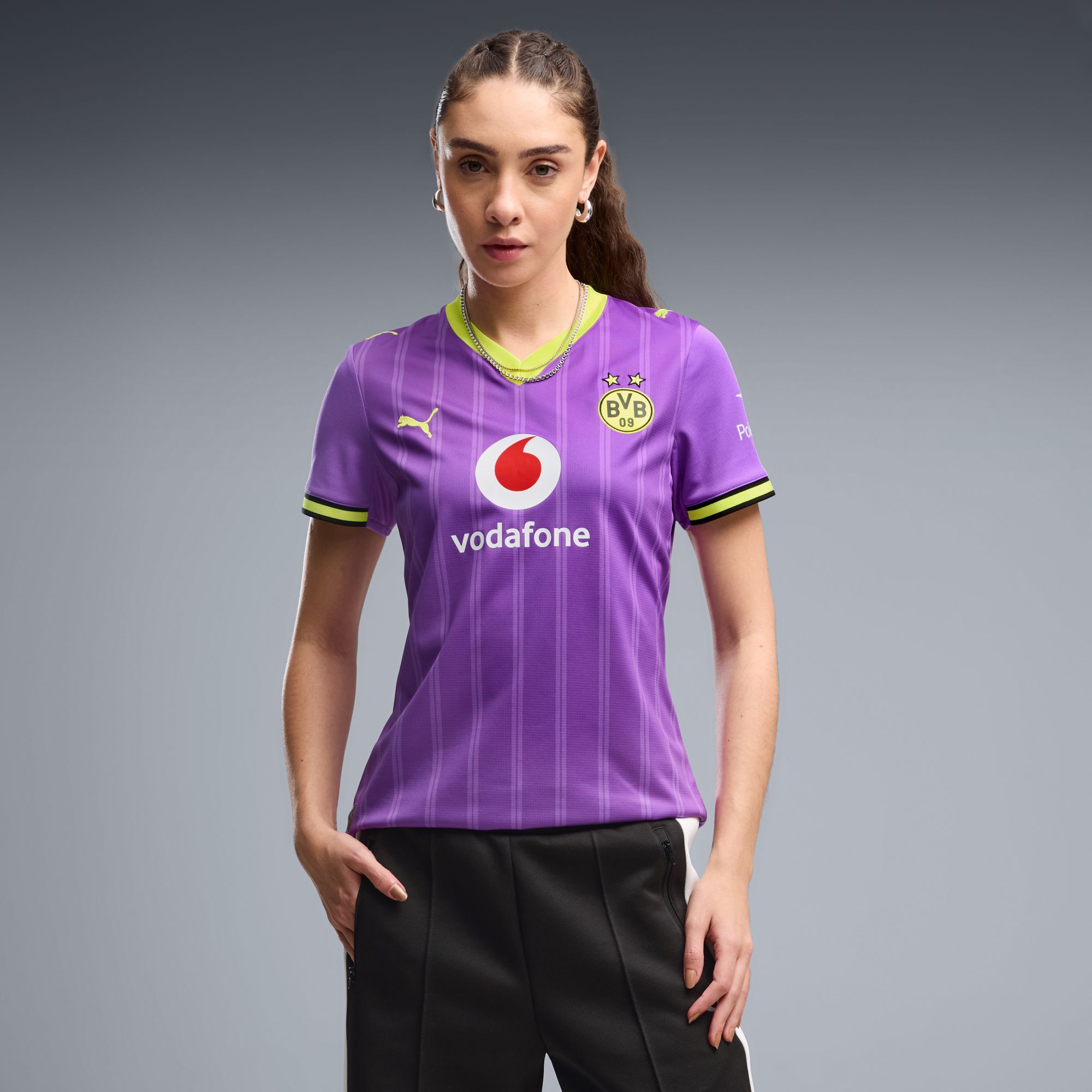 PUMA Women's Borussia Dortmund Purple 2026 Third Replica Jersey