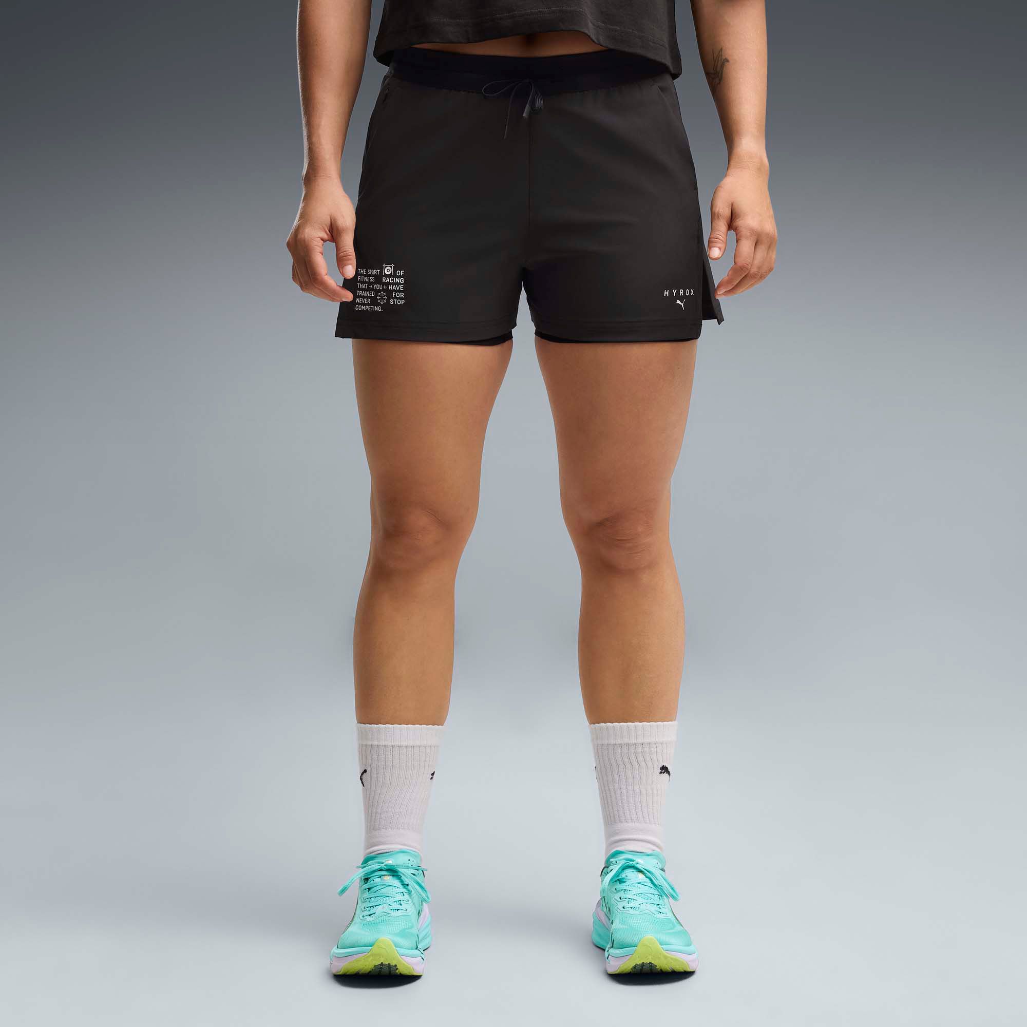 PUMA x HYROX Women's 3" 2-In-1 Biker Shorts